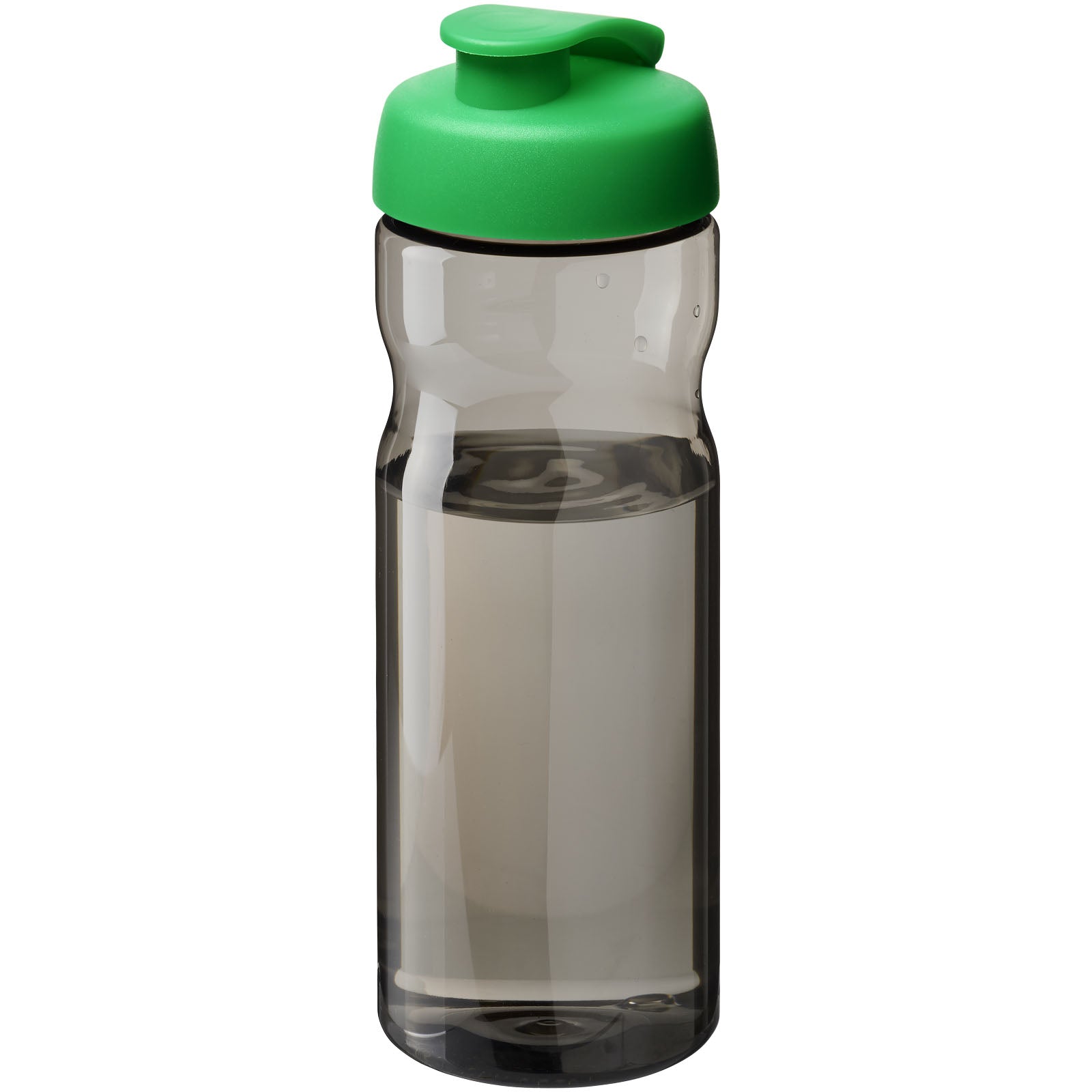 H2O Active® Eco Base 650 ml Sportflasche mit Klappdeckel – Hellgrün und Kohle