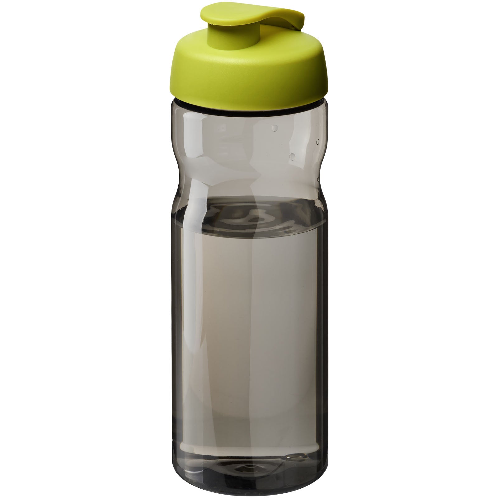 H2O Active® Eco Base 650 ml Sportflasche mit Klappdeckel – Limone und Kohle