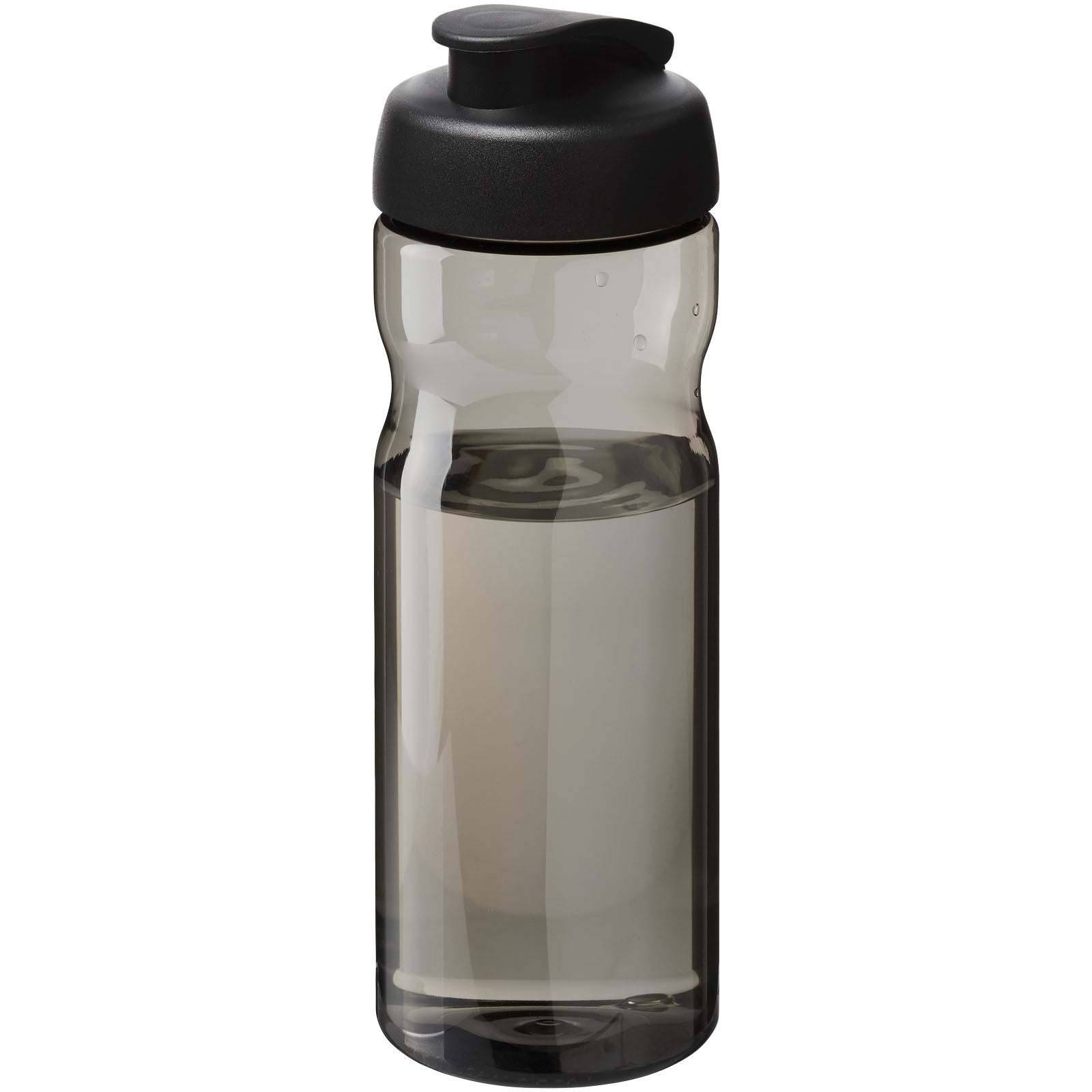 H2O Active® Eco Base 650 ml Sportflasche mit Klappdeckel – Schwarz und Kohle