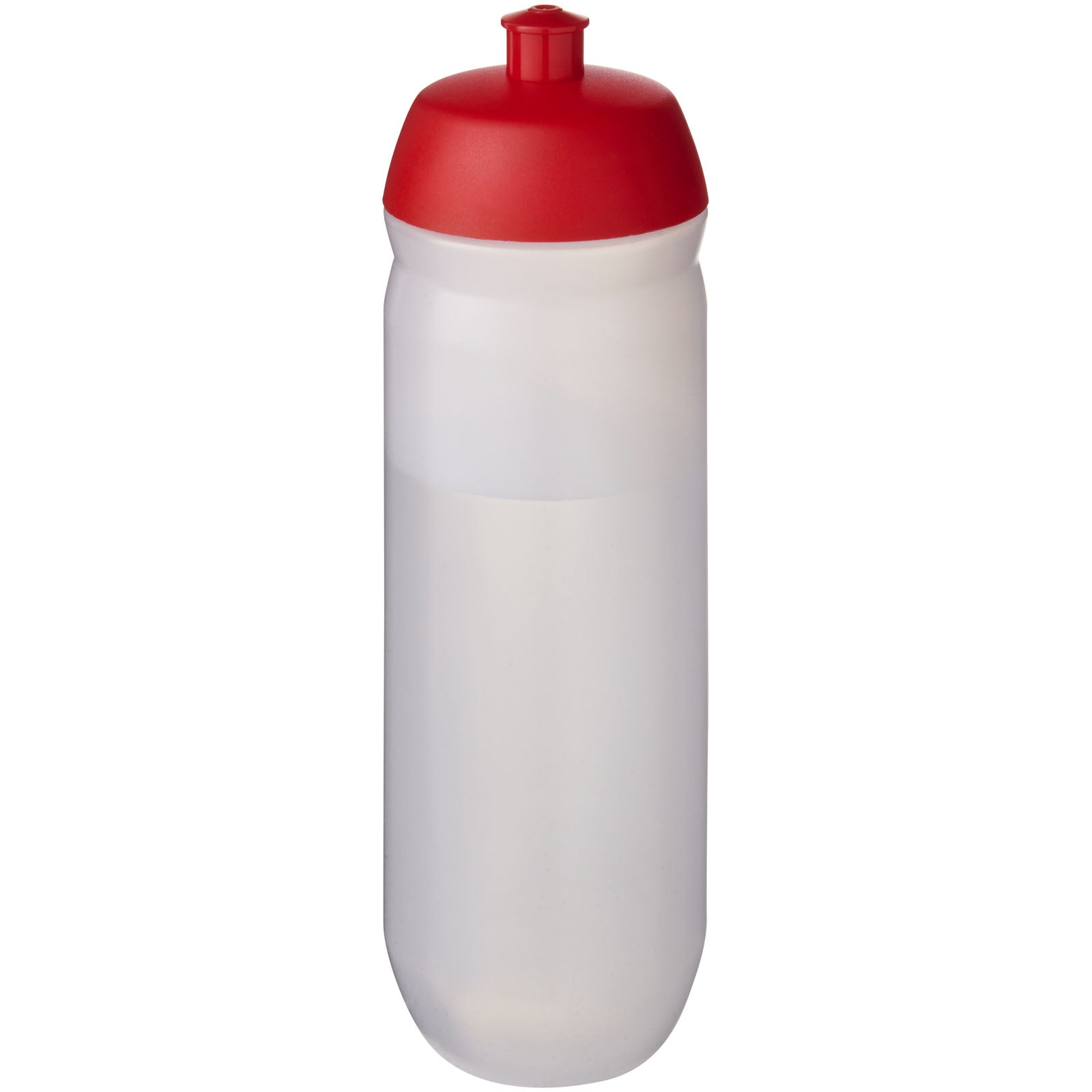 HydroFlex™ 750 ml Squeezy Sportflasche – Rot und Transparent Weiss