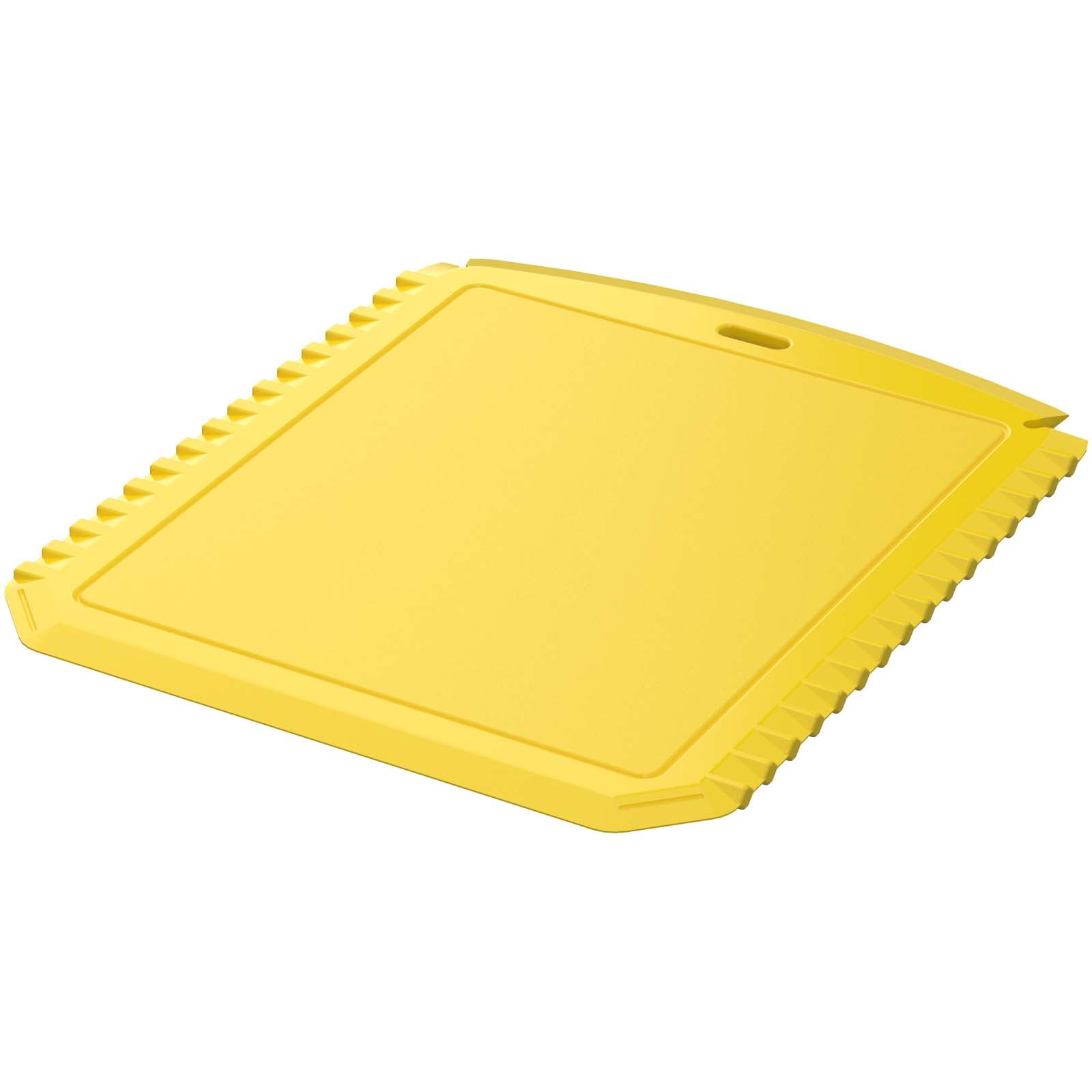 Thrym rechteckiger Eiskratzer aus recyceltem Kunststoff – Gelb