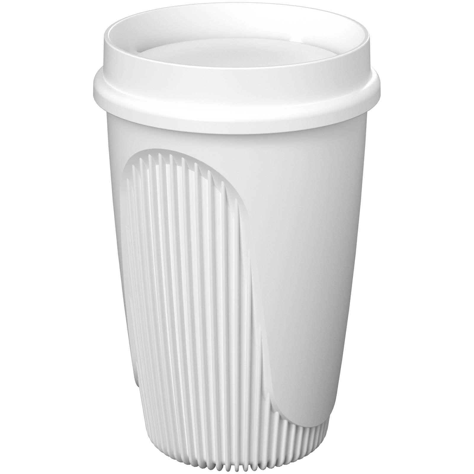 Alto POP 350 ml Becher mit 360°-Deckel – Weiss