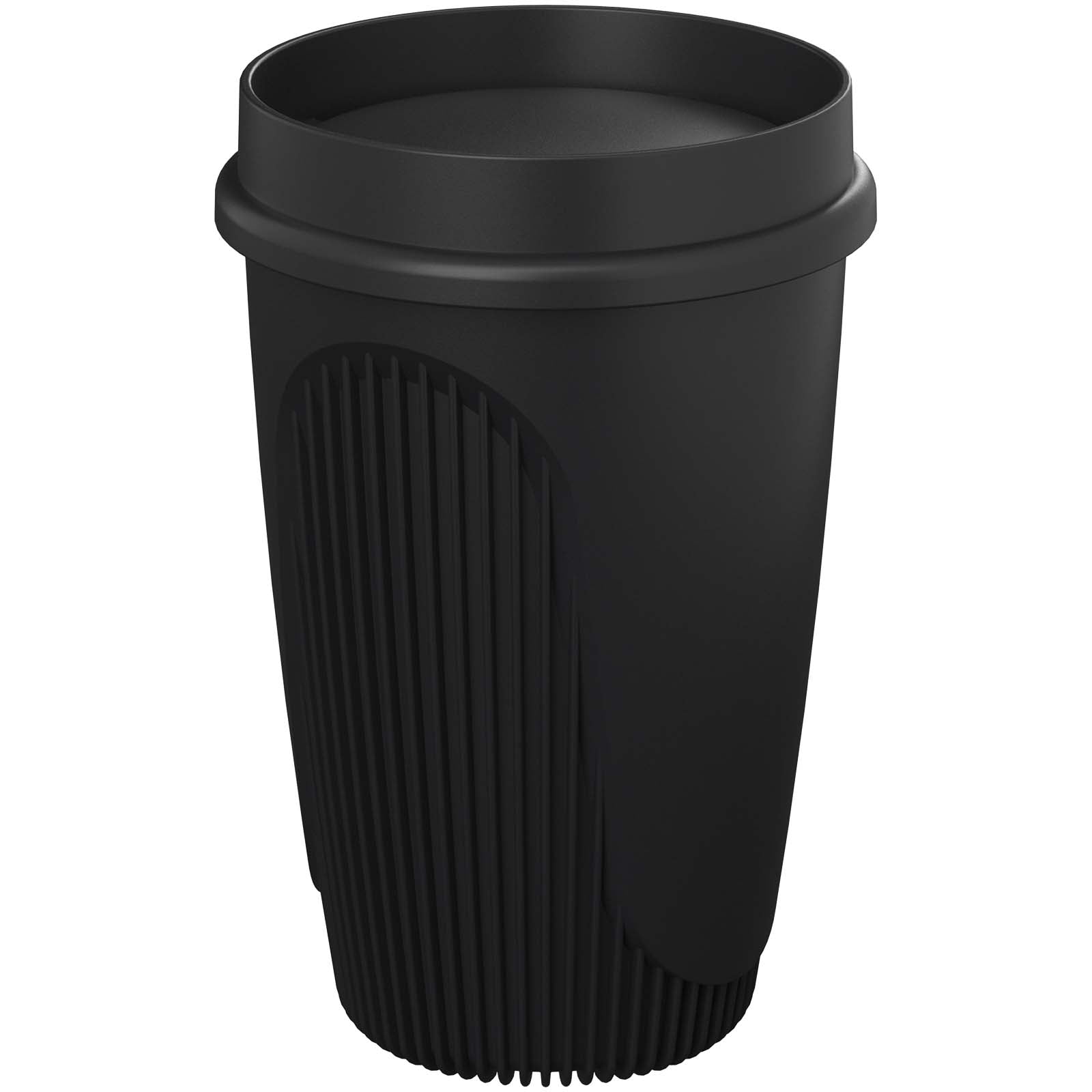 Alto POP 350 ml Becher mit 360°-Deckel – Schwarz