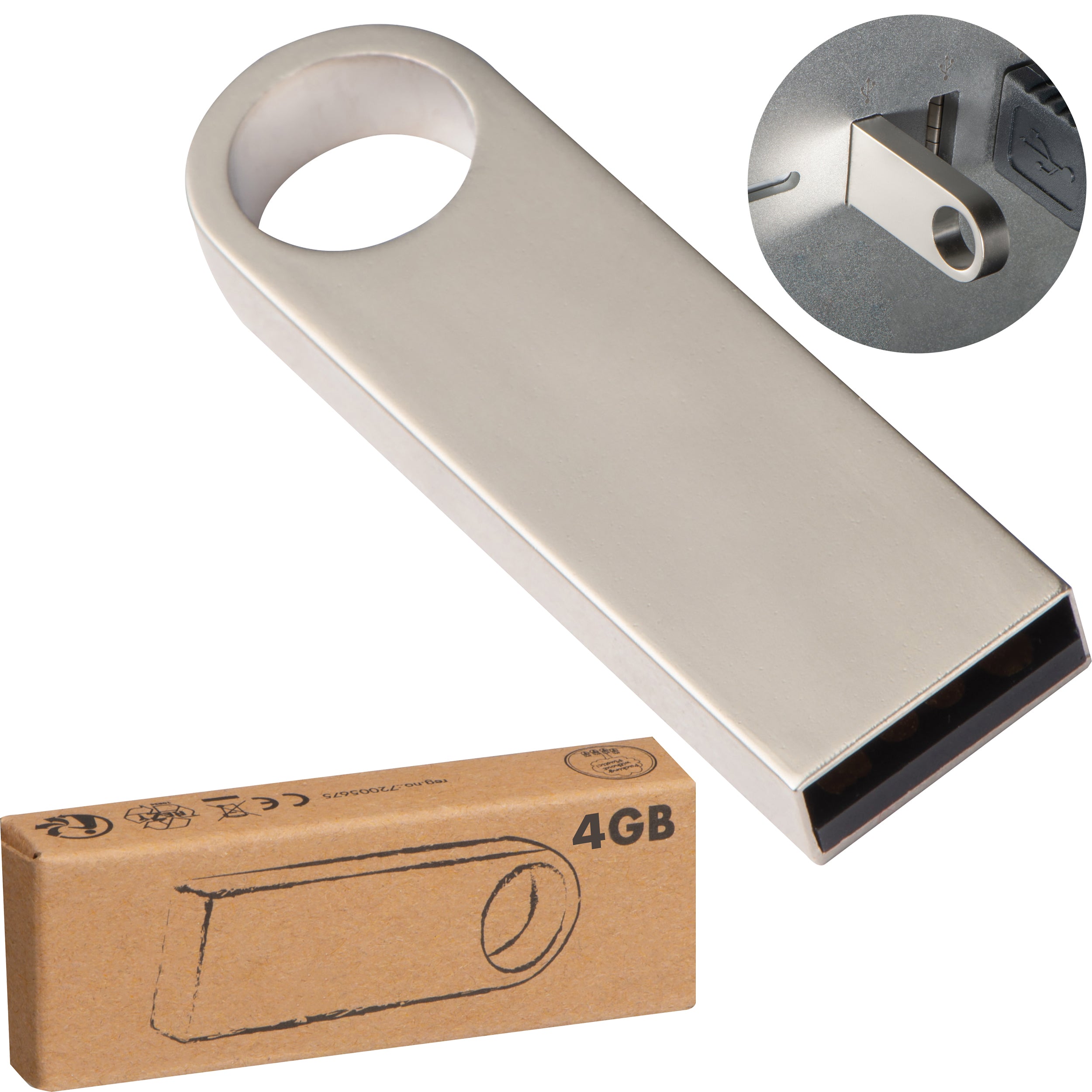 USB Stick Metall 4 GB