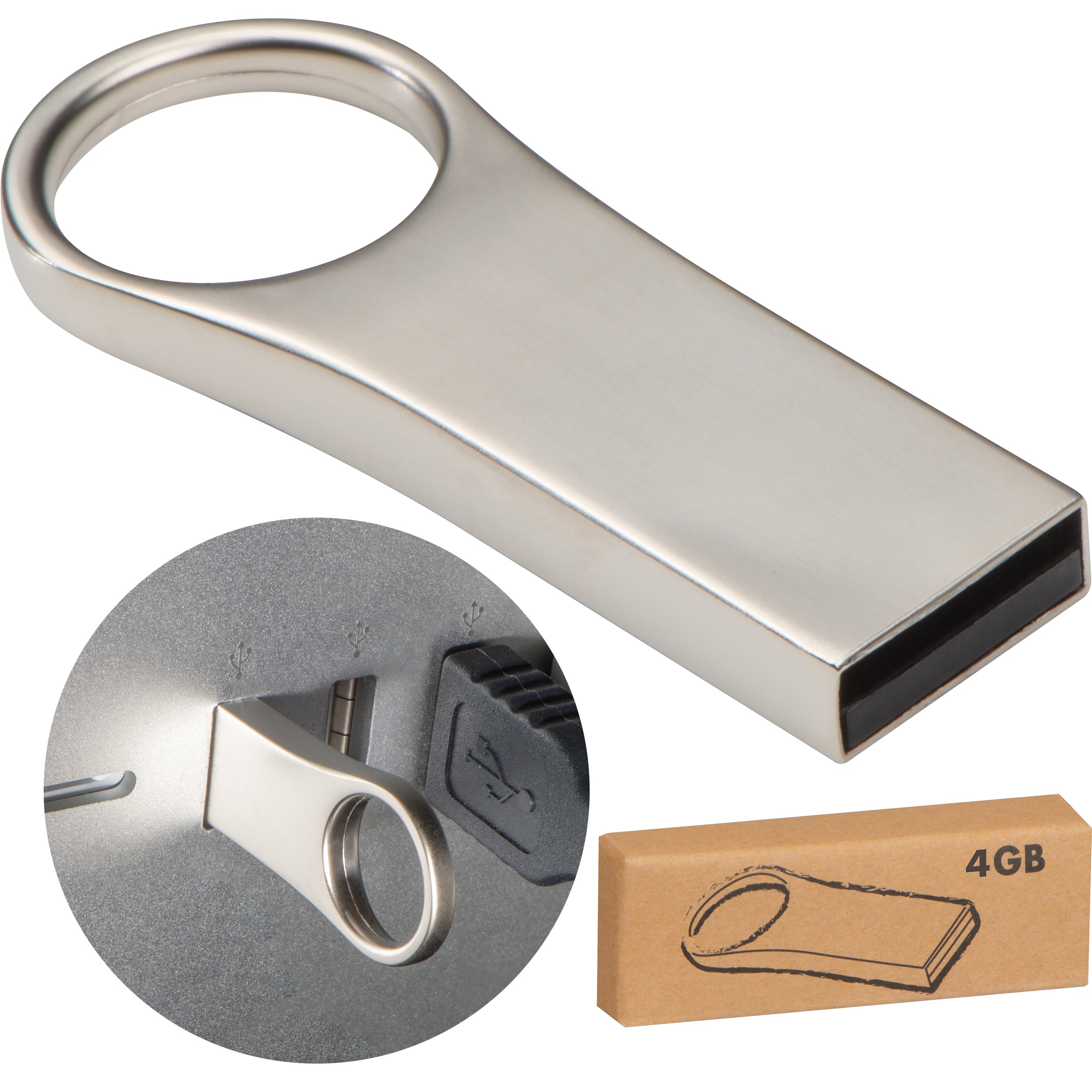 USB Stick aus Metall 4 GB