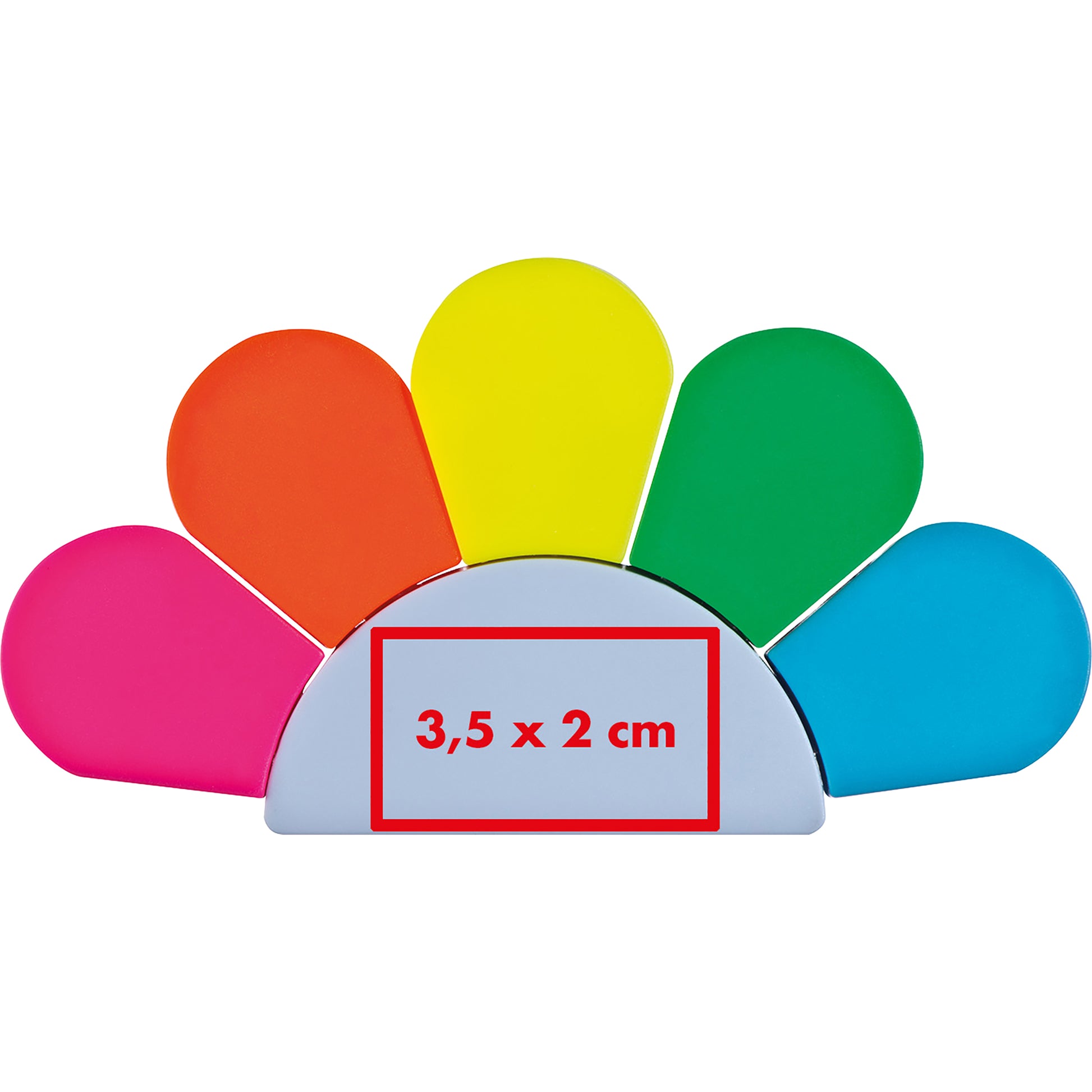Textmarkerblume mit 5 farbigen Textmarkern LILLIAN