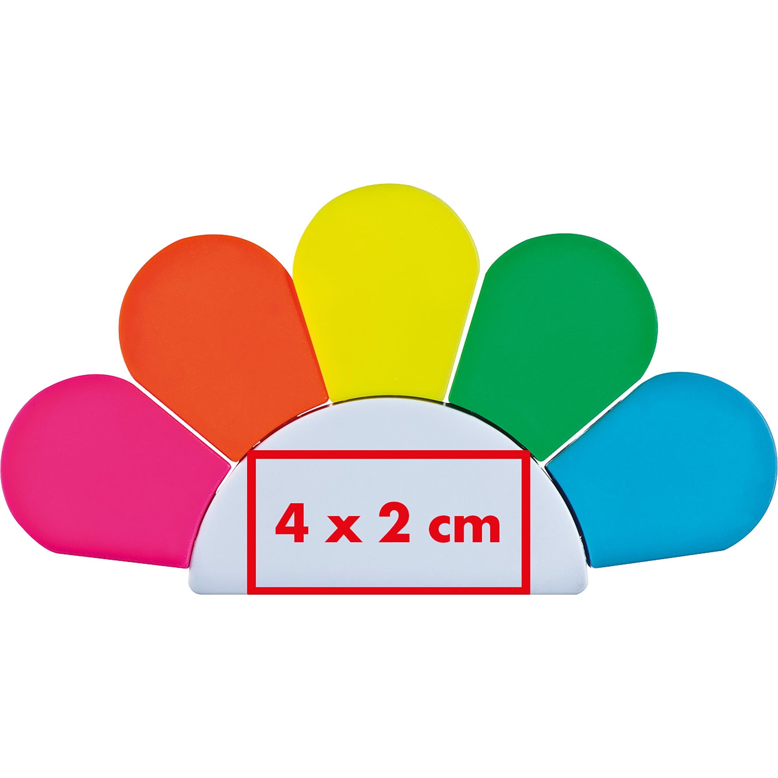 Textmarkerblume mit 5 farbigen Textmarkern LILLIAN