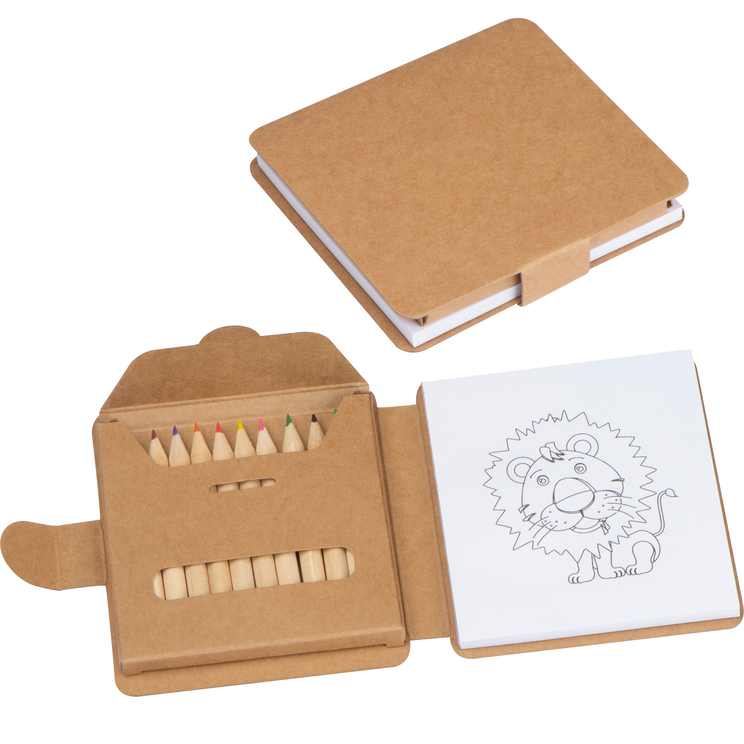 Malbuch mit 12 Buntstiften RUFUS