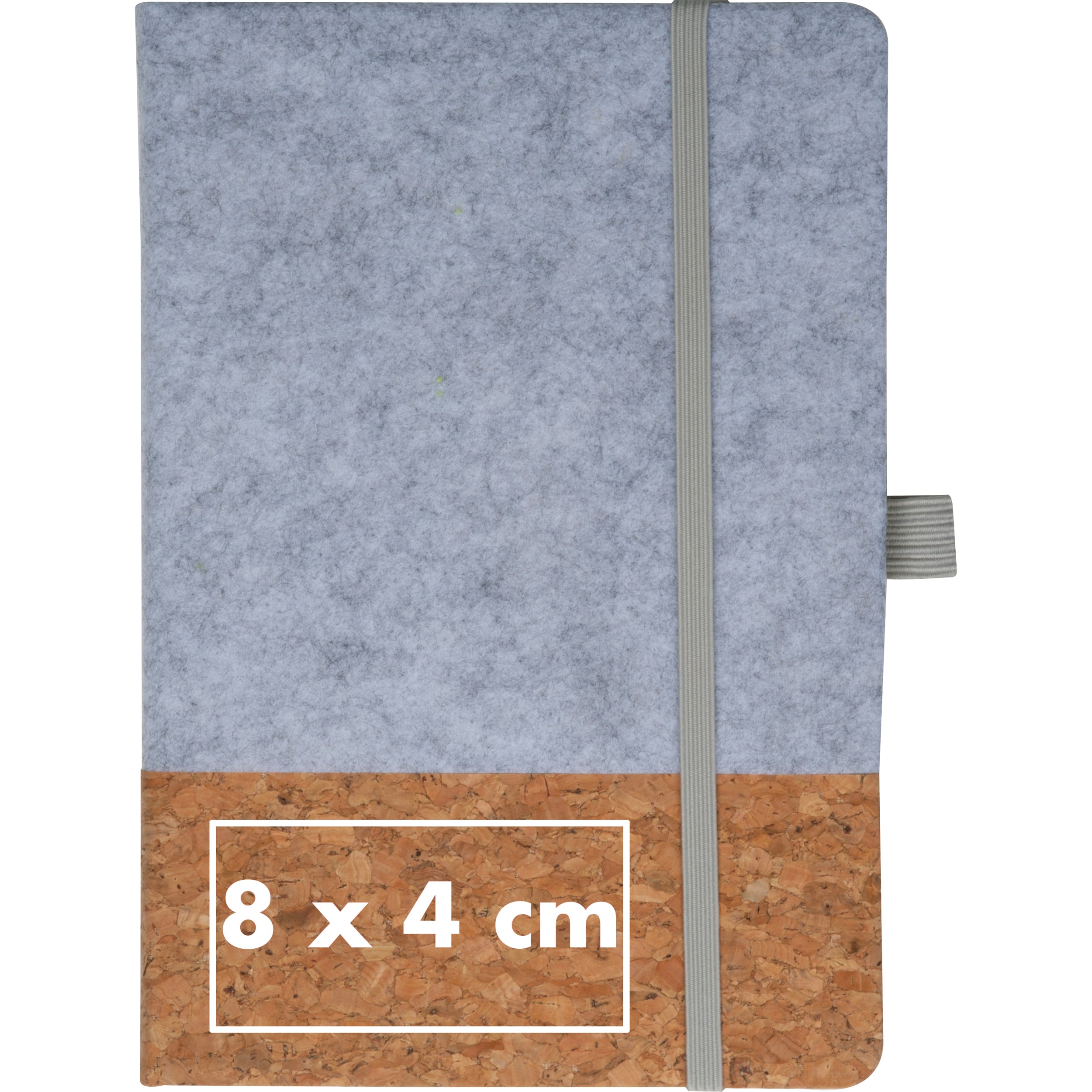 A5 Notizbuch mit Cover aus Kork und Filz TERESA