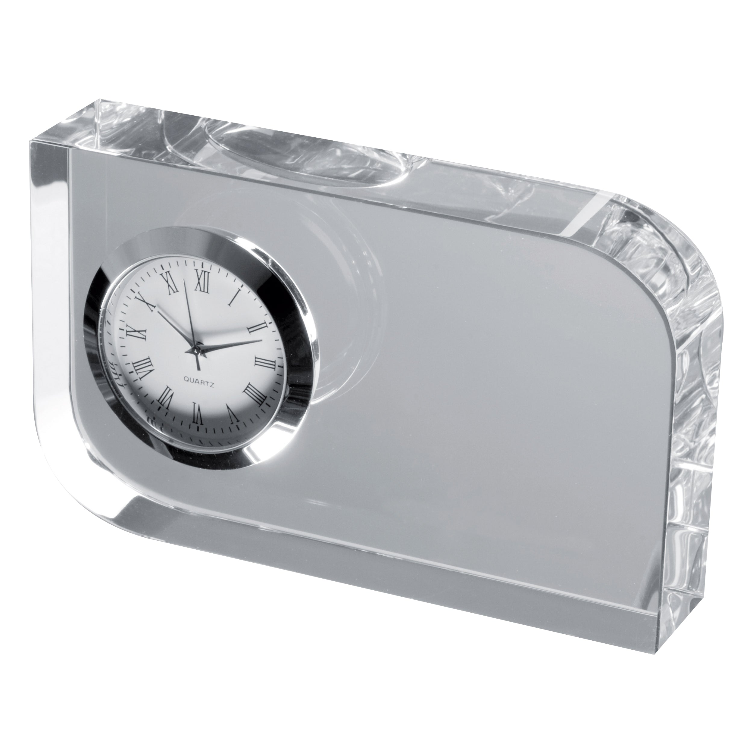 Glasblock mit Uhr GERALD