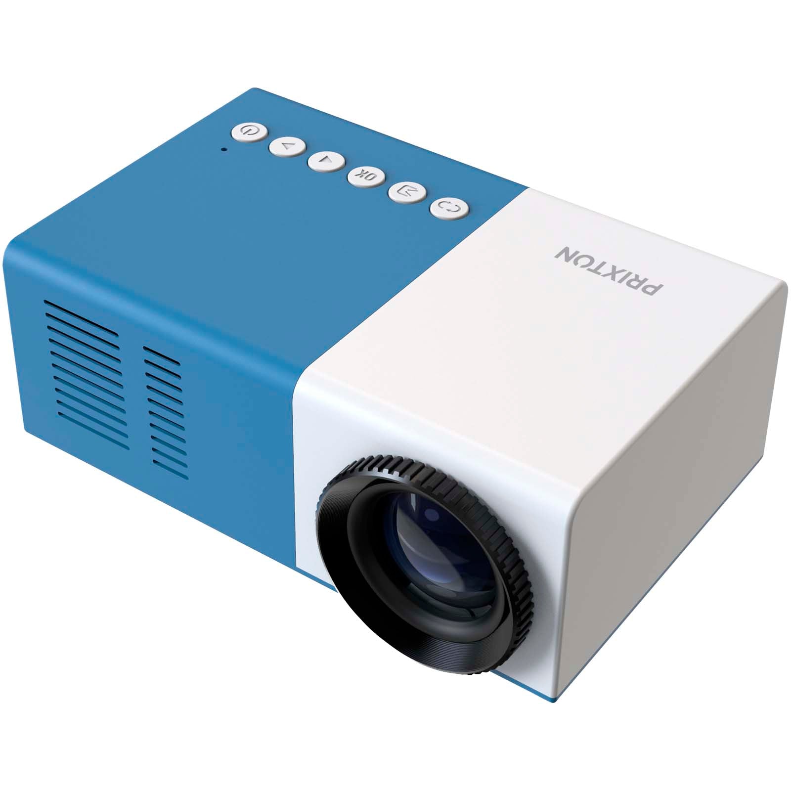 Prixton Mini Pro Cinema Beamer – Blau und Weiss