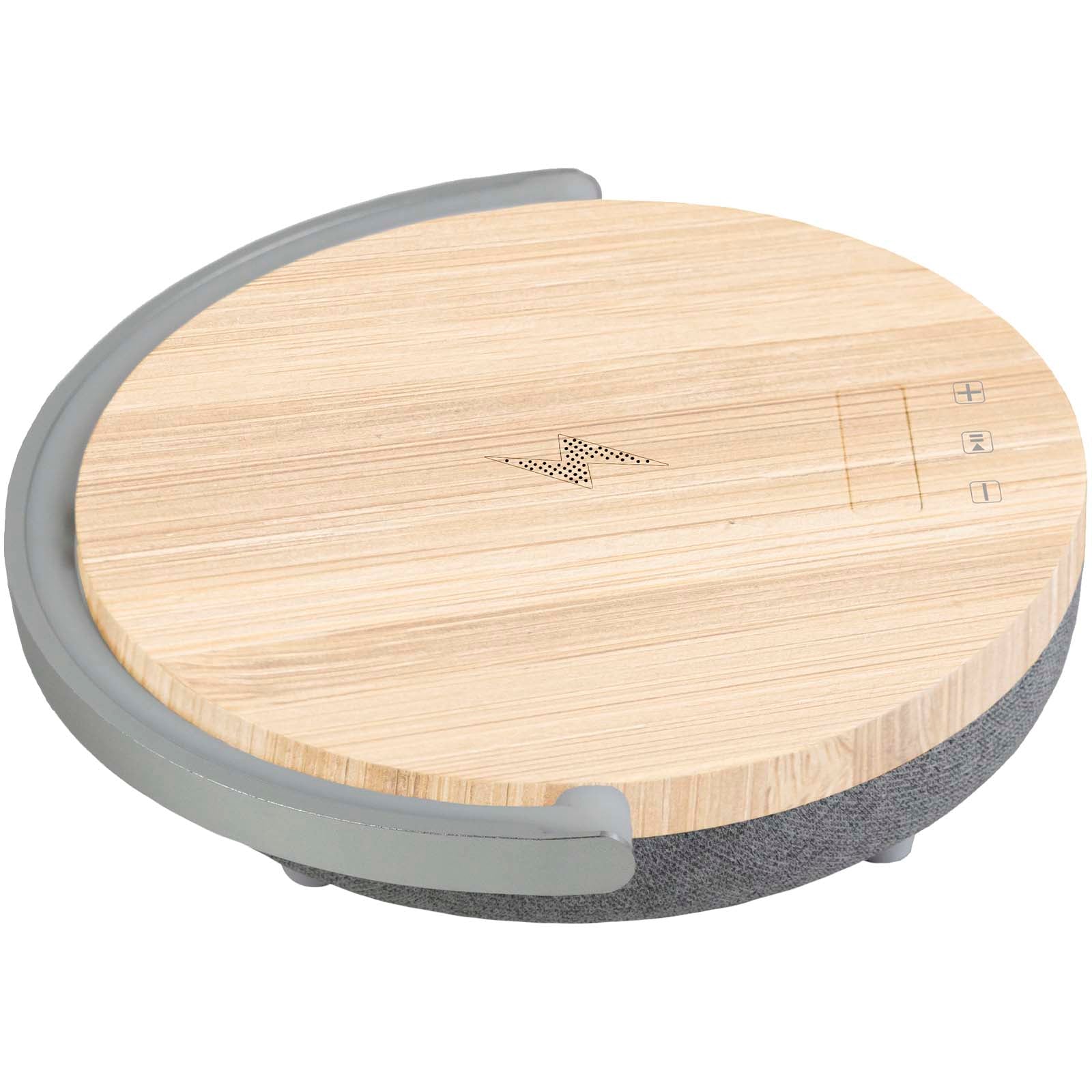 Prixton 10W 4-in-1 Bluetooth®-Lautsprecher mit LED-Licht und kabelloser Ladestation