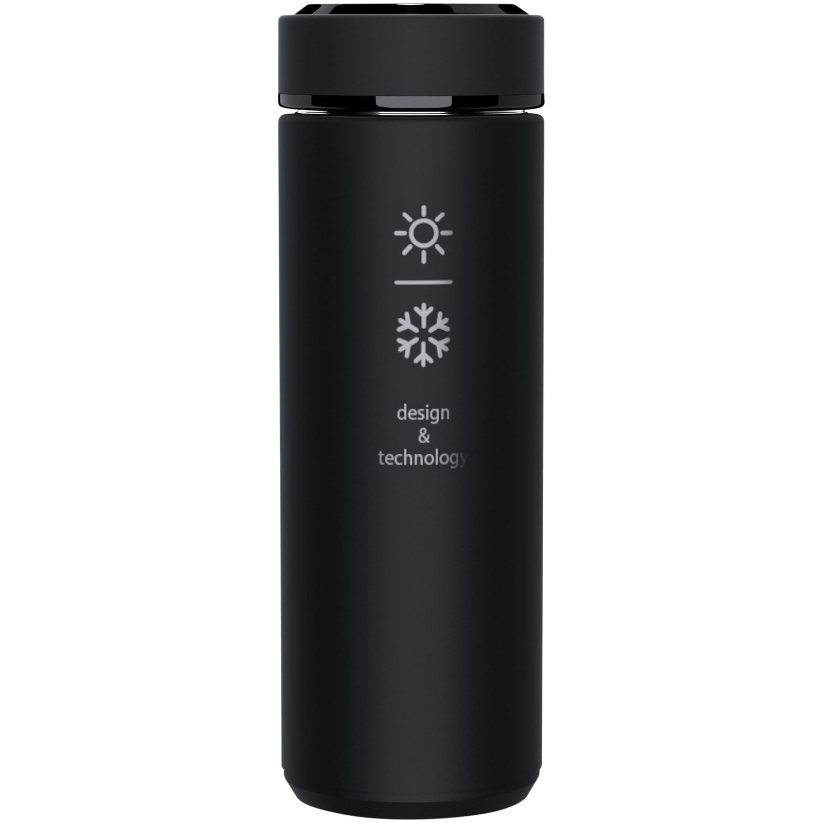 SCX.design D10 Smart Isolierflasche – Schwarz