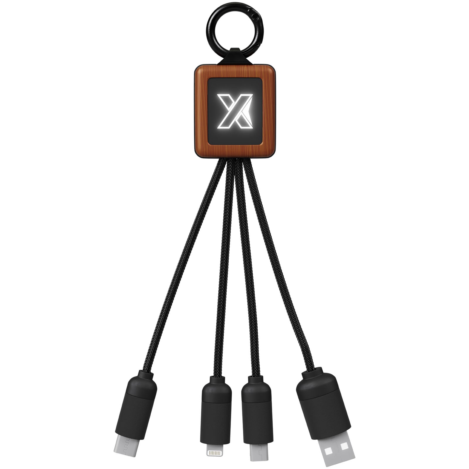SCX.design C19 20W Easy to Use Kabel aus Holz mit Leuchtlogo
