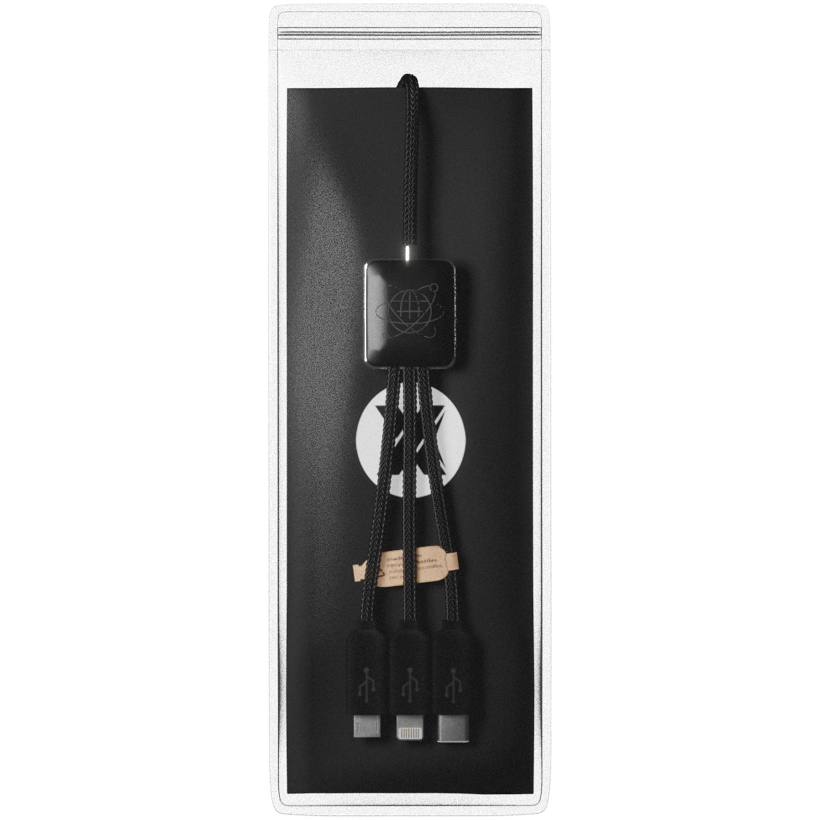 SCX.design C45 5-in-1 rPET-Ladekabel mit Datentransfer