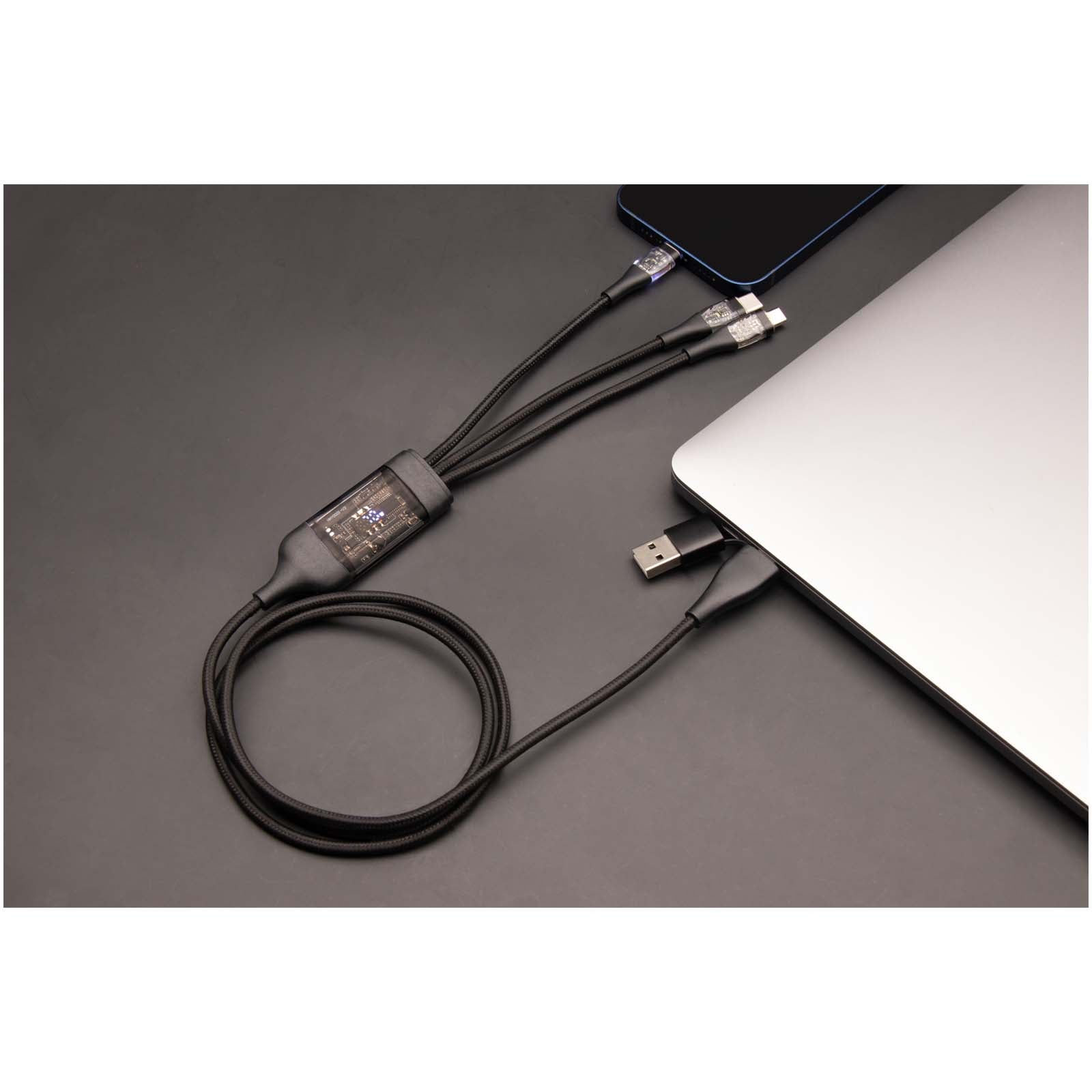 SCX.design C50 100 W/5 A 5-in-1 Schnellladekabel mit Digitalanzeige