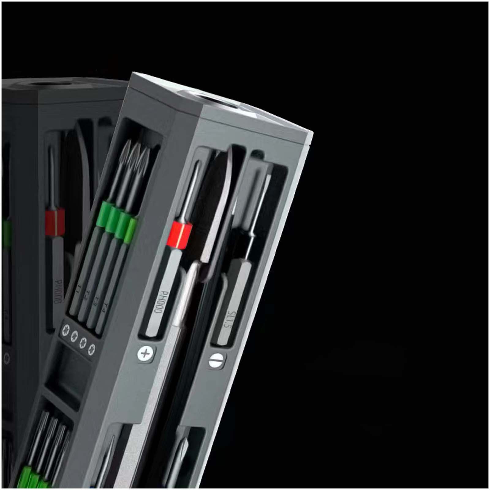 SCX.design T20 30-teiliges Schraubendreher- und Reparaturset im Aluminiumkoffer