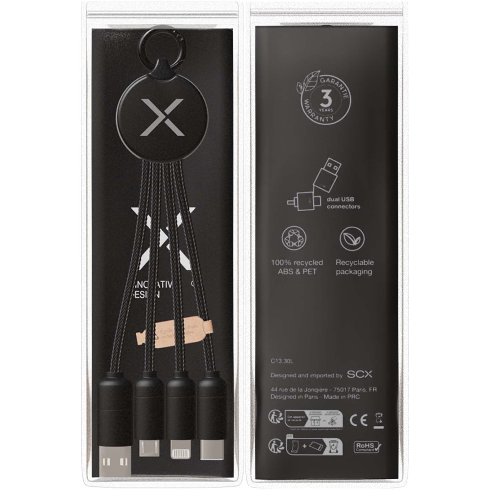 SCX.design C14 20W 5-in-1 Ladekabel