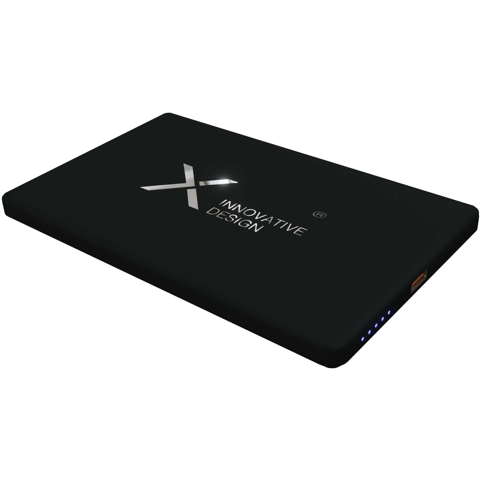 SCX.design P22 5000 mAh ultradünne, magnetische Powerbank – Schwarz