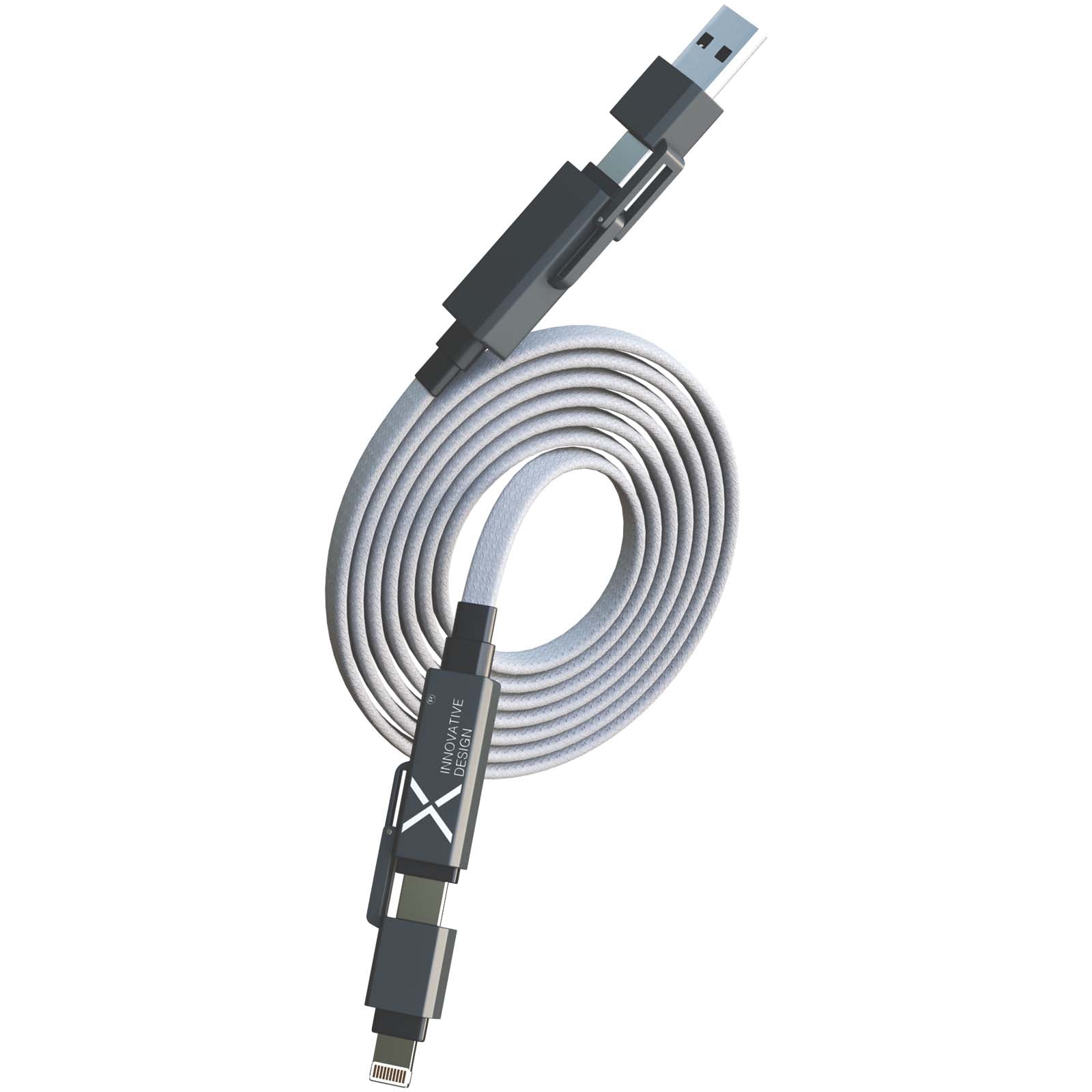 SCX.design C58 60 W magnetisches Flachladekabel – Grau