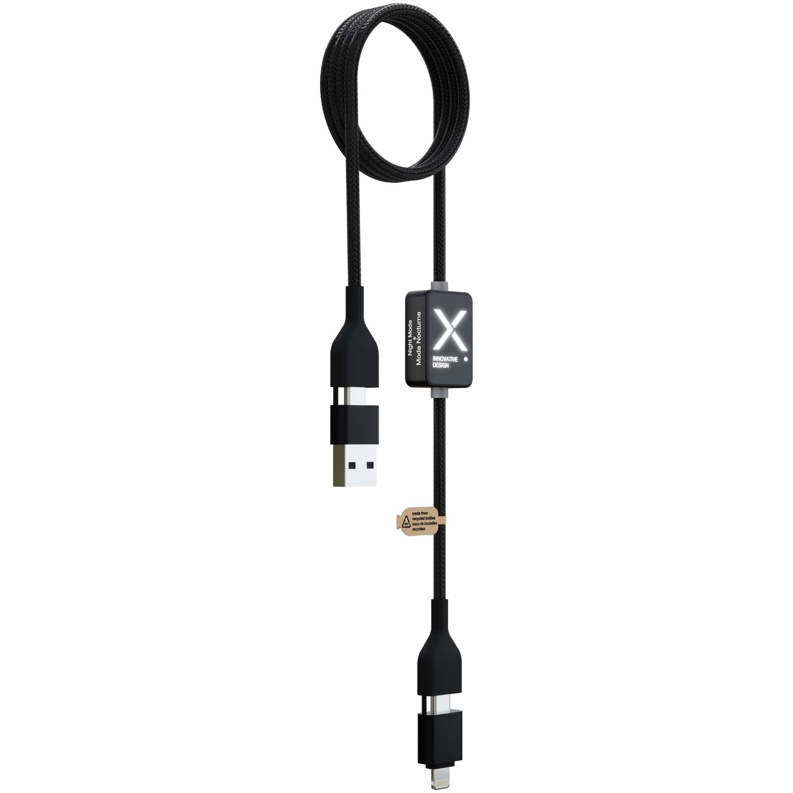 SCX.design C32 60W Ladekabel mit Schalter und Leuchtlogo