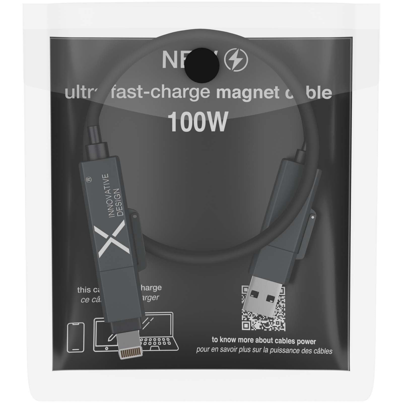 SCX.design C59 100 W magnetisches Silikon Ladekabel