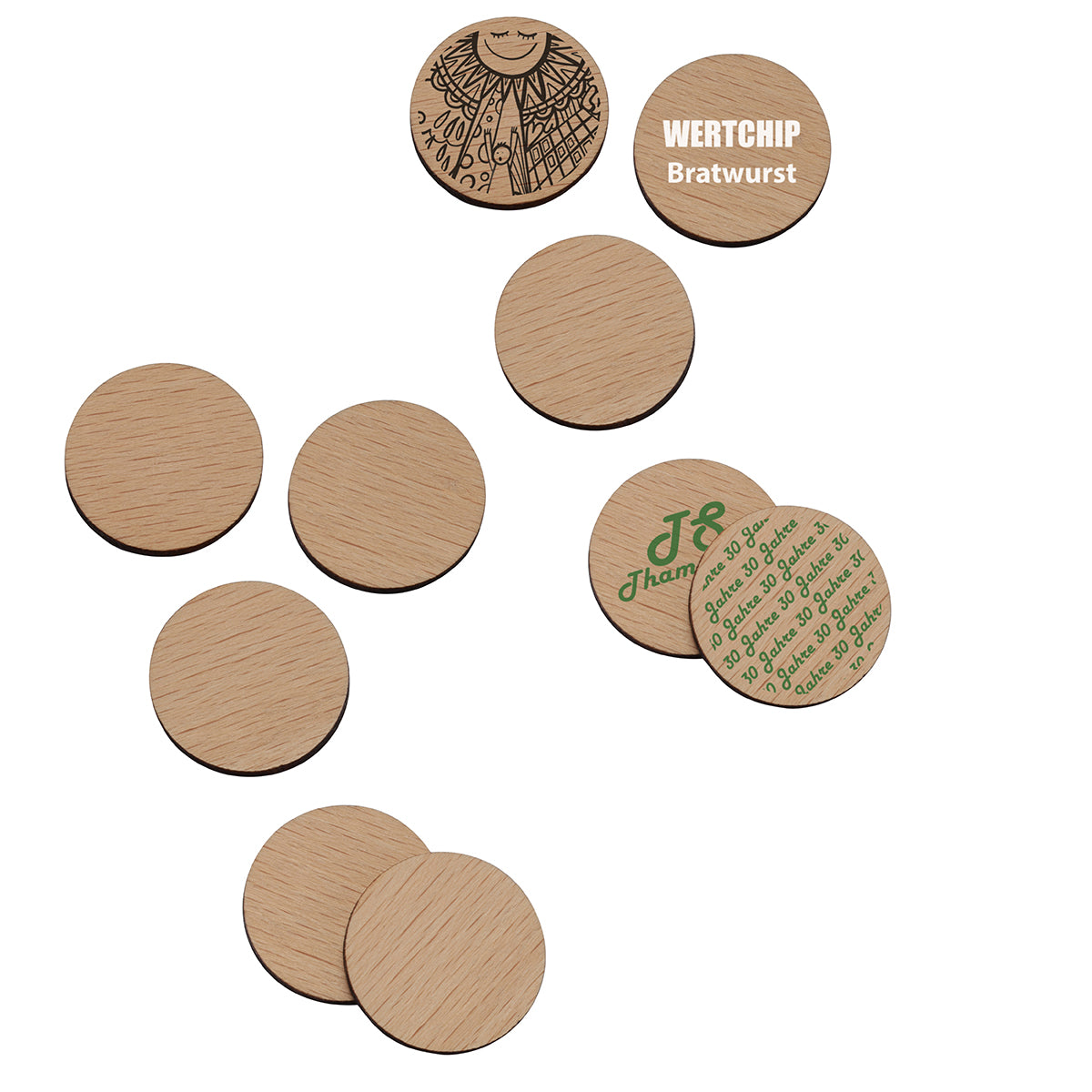 1€-Chip Holz – Bild 2