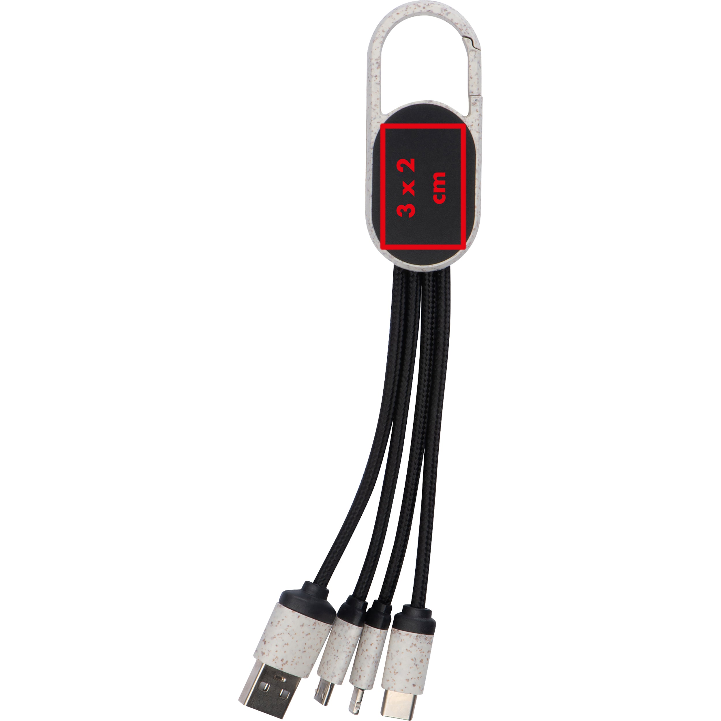Ladekabel aus Weizenstroh mit Leuchtfunktion CARMEN