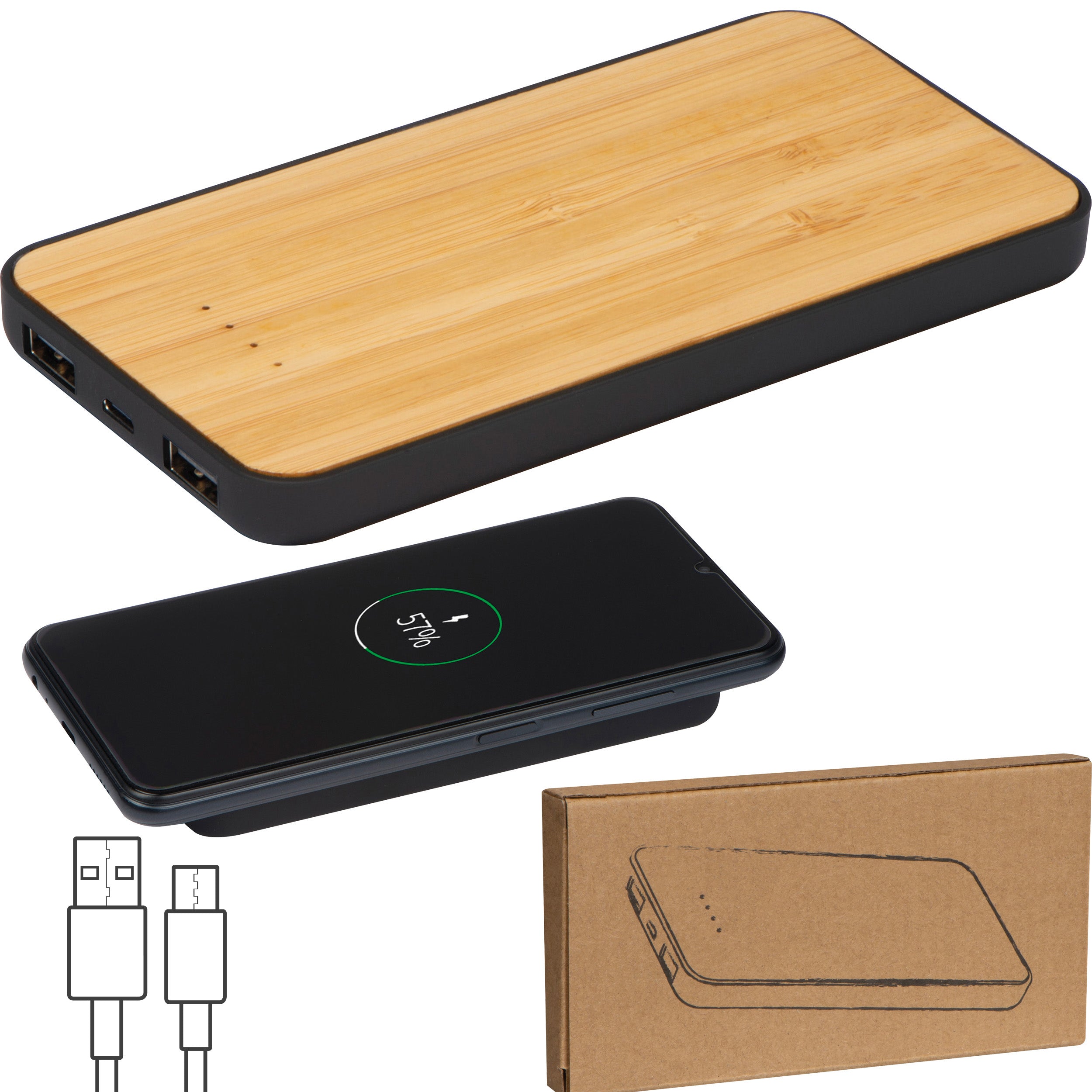 Wireless Charger und Powerbank, 8.000 mAh LIBERO