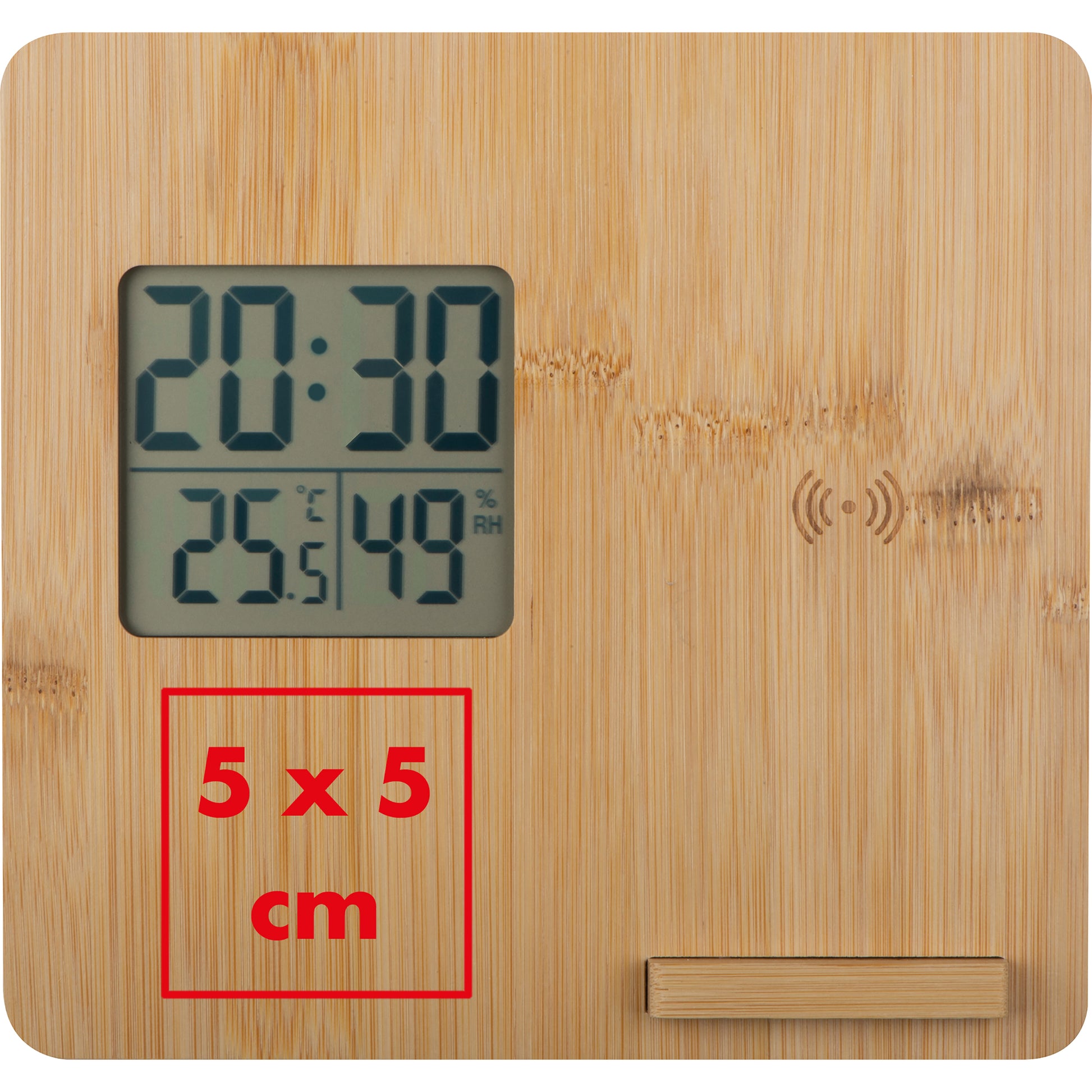 Wetterstation aus Bambus BRUNO