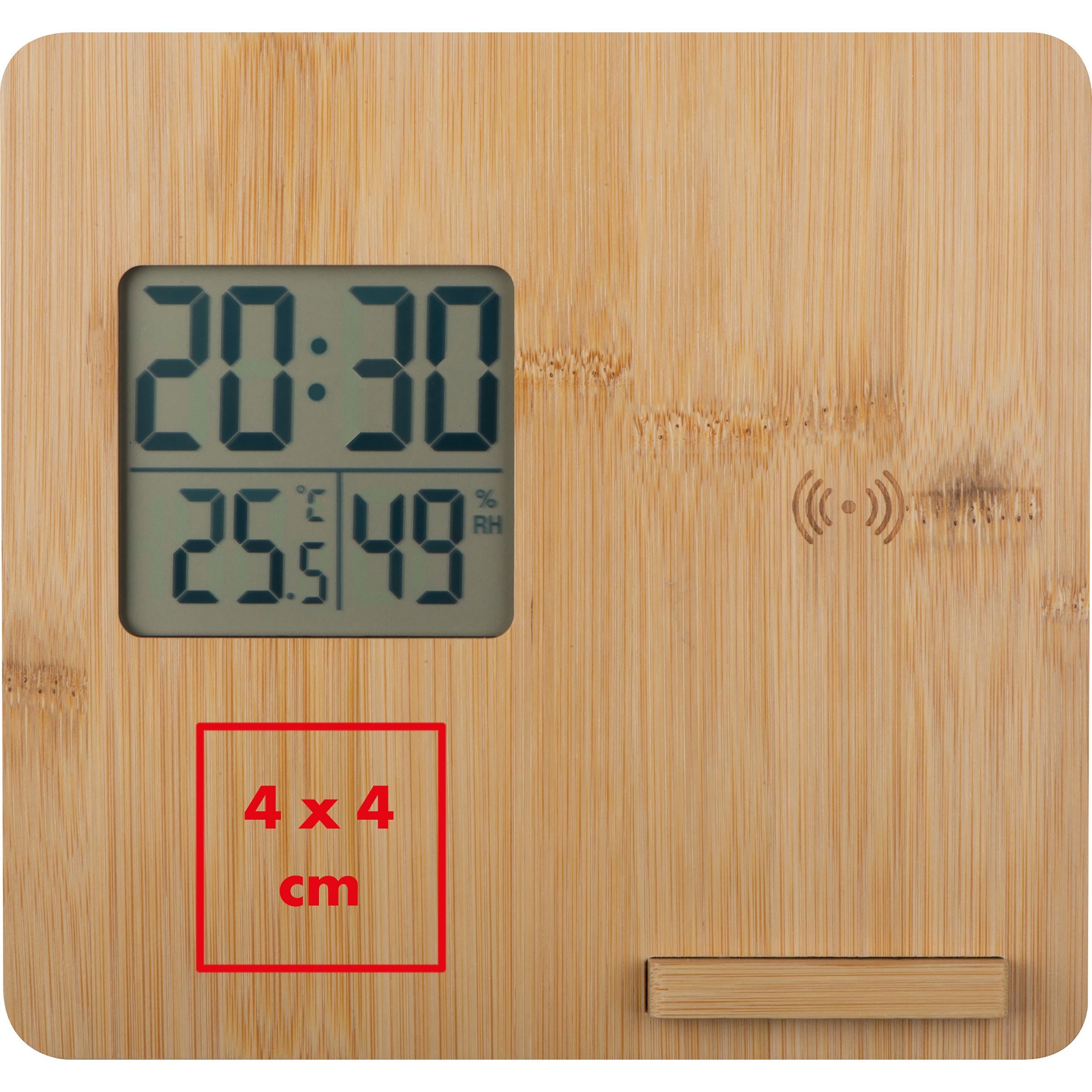 Wetterstation aus Bambus BRUNO