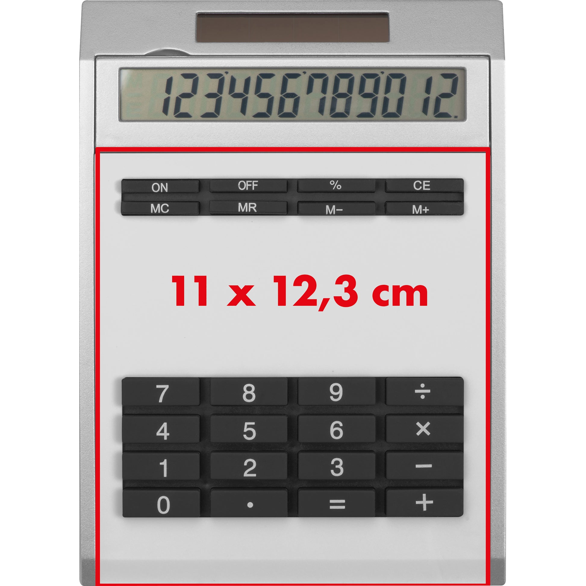 Tischrechner Eigendesign mit 12 Digits aus Kunststoff OLIWIA