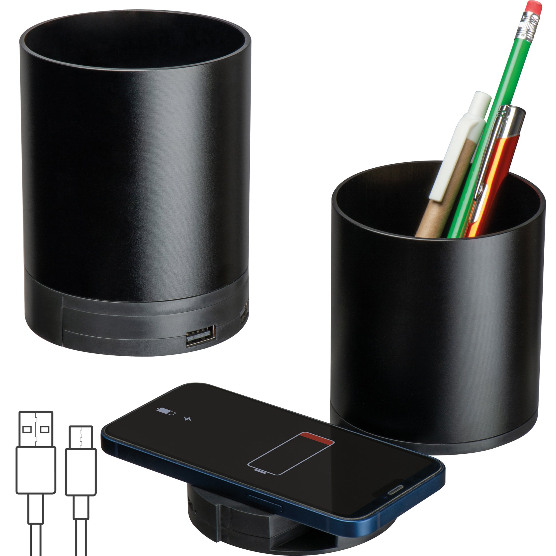 Stifteköcher mit Wireless Charging BORIS