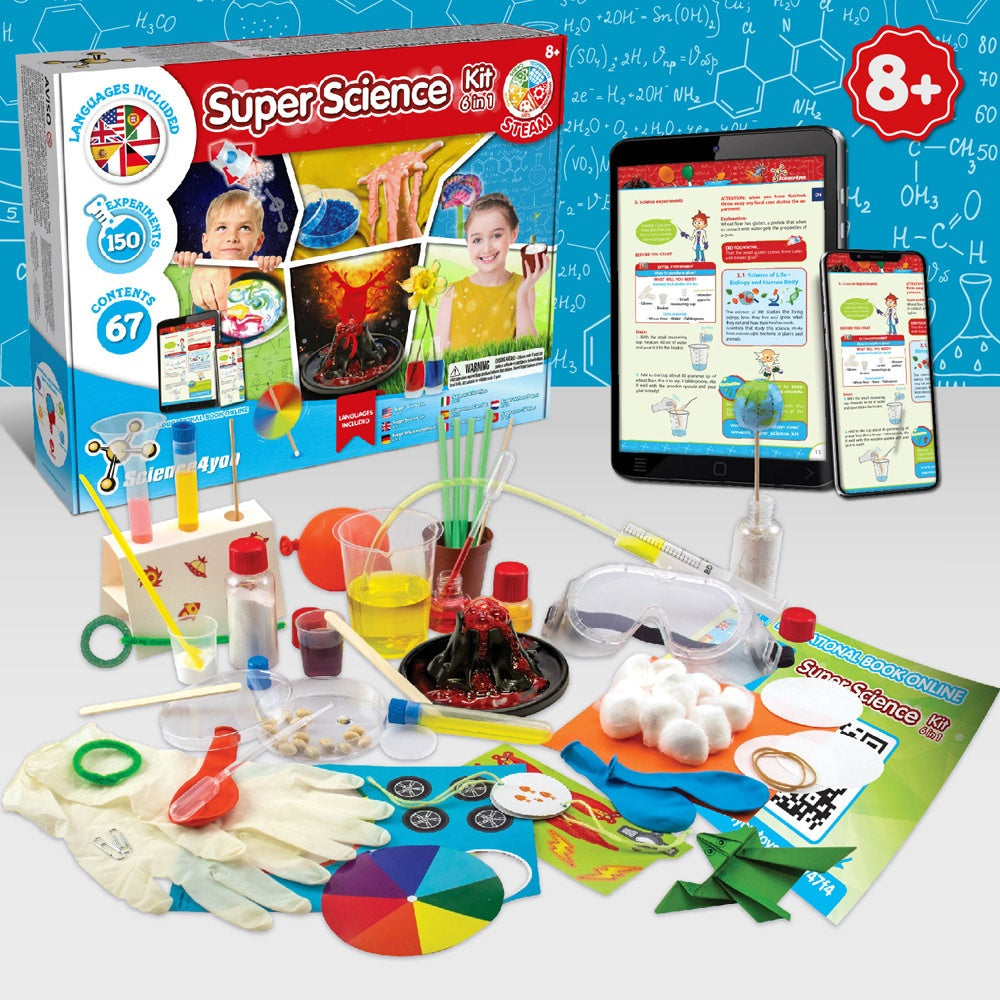 6 in 1 Super Science Kit I. Lernspiel für Kinder – zusätzliche Ansicht