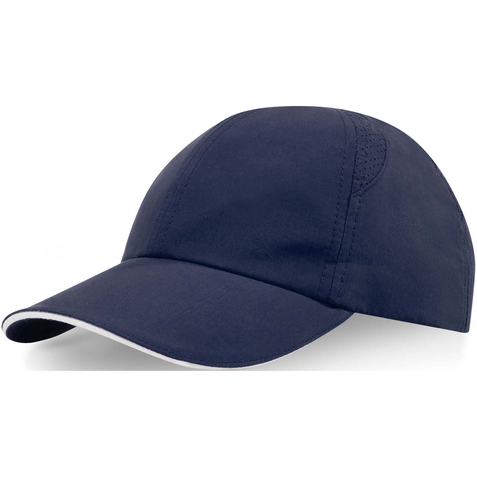Morion 110 g/m² GRS recycelte Cool Fit Kappe mit sechs Segmenten – Navy