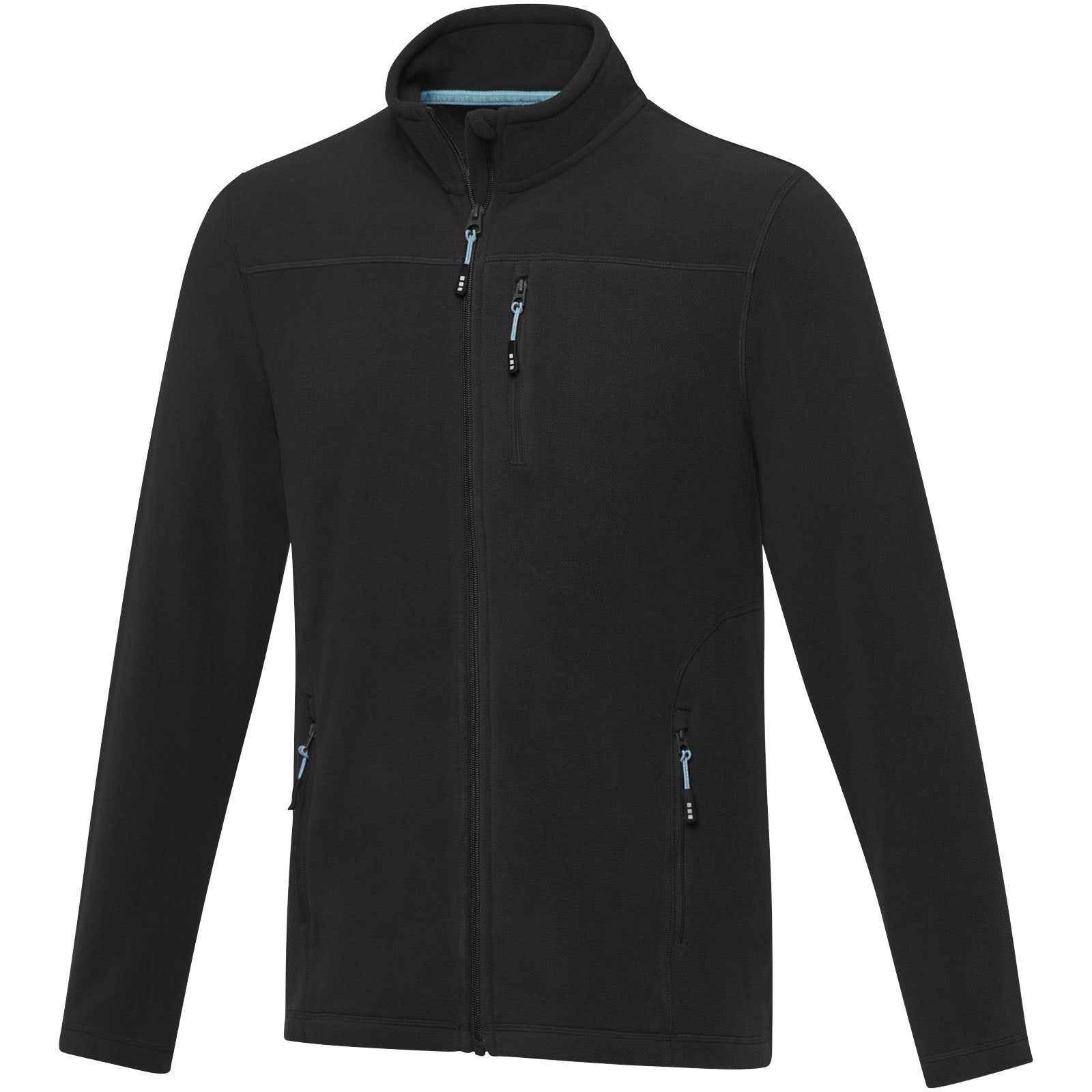 Amber GRS recycelte Fleecejacke für Herren – Schwarz – 3XL
