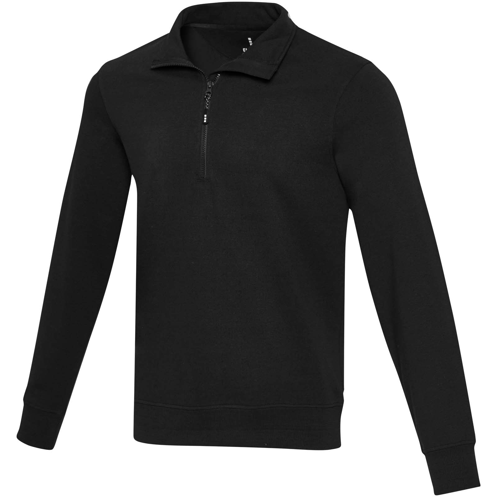 Tin 280 g/m² Aware™ Pullover mit Half-Zip Reißverschluss aus recyceltem Material Unisex – Schwarz – XXS