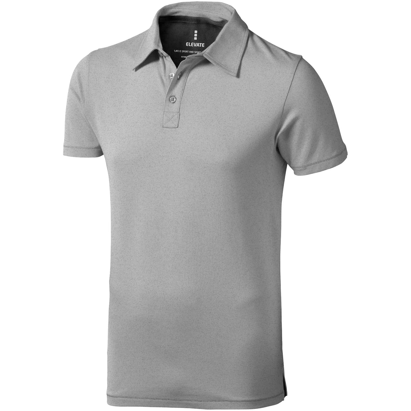 Markham 200 g/m² Stretch Poloshirt für Herren – Grau Meliert – 3XL
