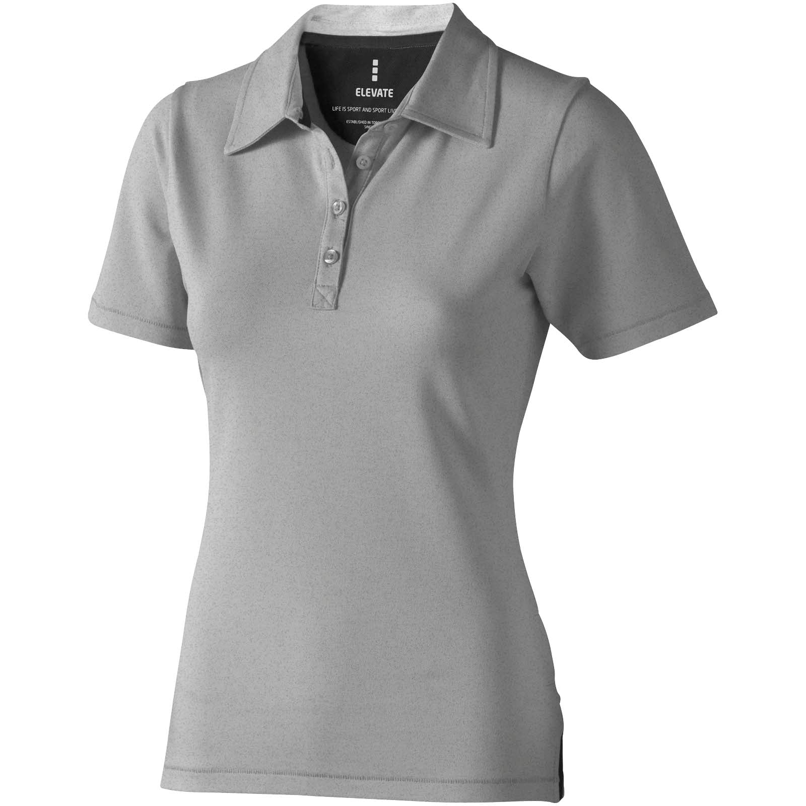 Markham 200 g/m² Stretch Poloshirt für Damen – Grau Meliert – XXL