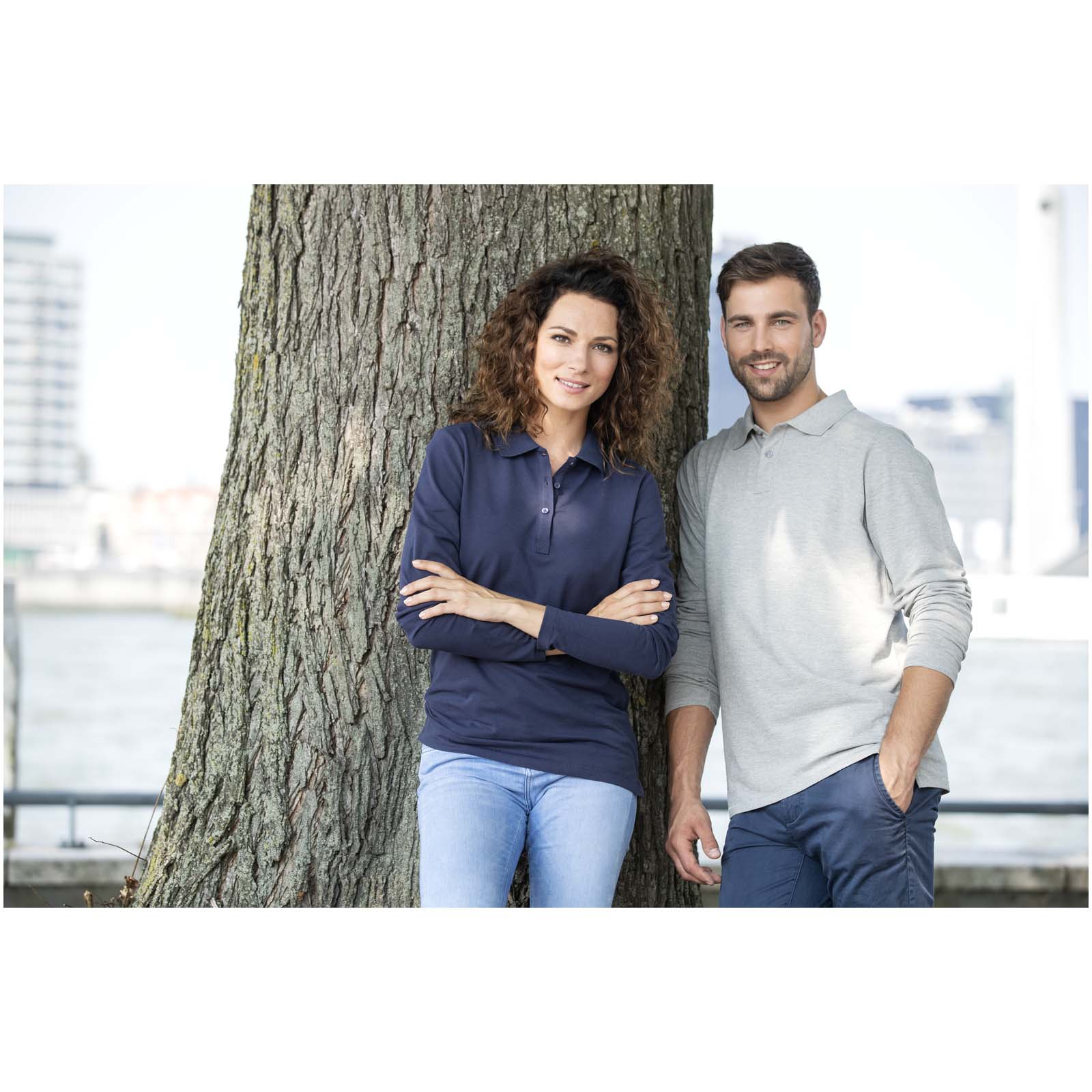 Calgary 180 g/m² Langarm Poloshirt für Damen
