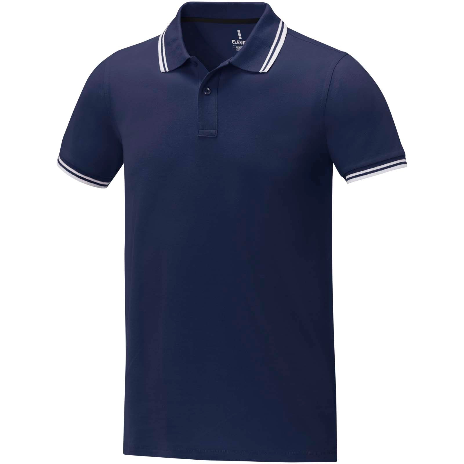 Amarago 200 g/m² Polo mit abgesetztem Rand für Herren – Navy – 3XL