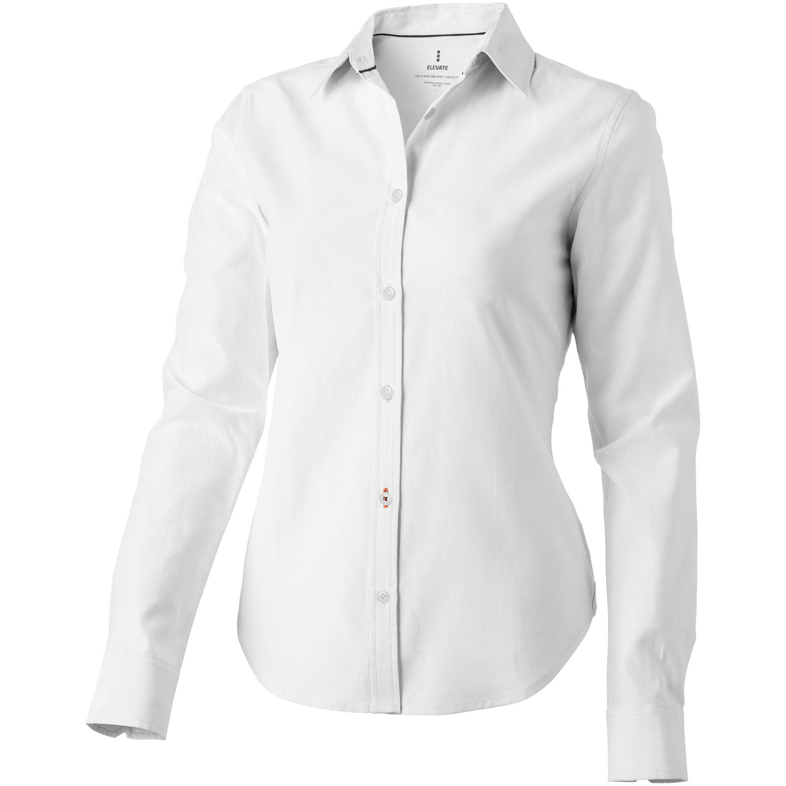Vaillant 142 g/m² langärmlige Bluse – Weiss – XXL