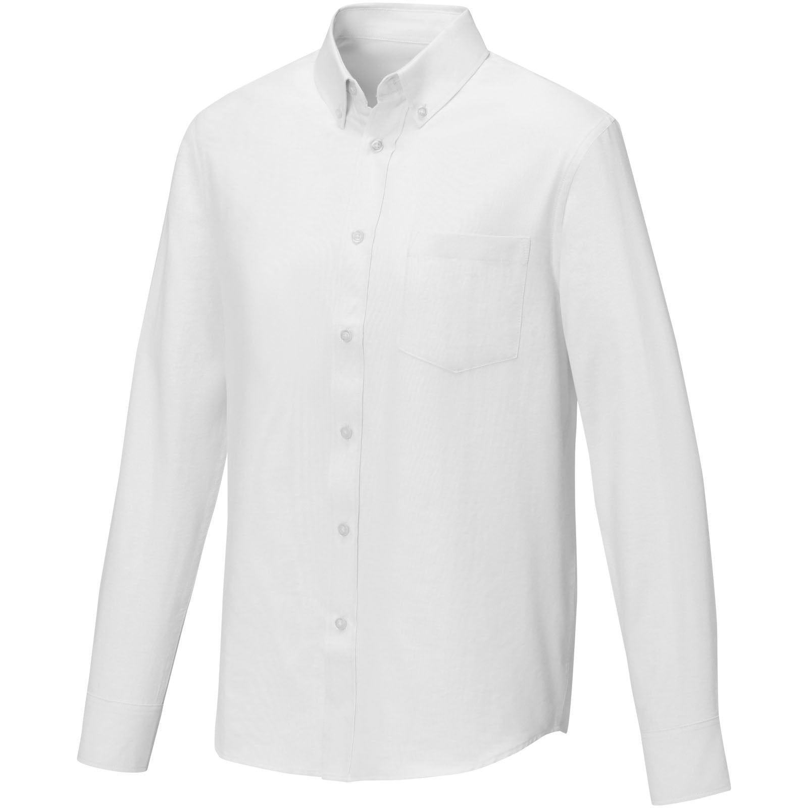 Pollux 130 g/m² Herrenhemd mit langen Ärmeln – Weiss – 5XL