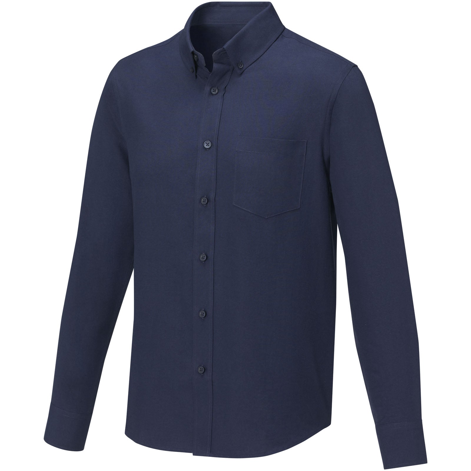 Pollux 130 g/m² Herrenhemd mit langen Ärmeln – Navy – 3XL