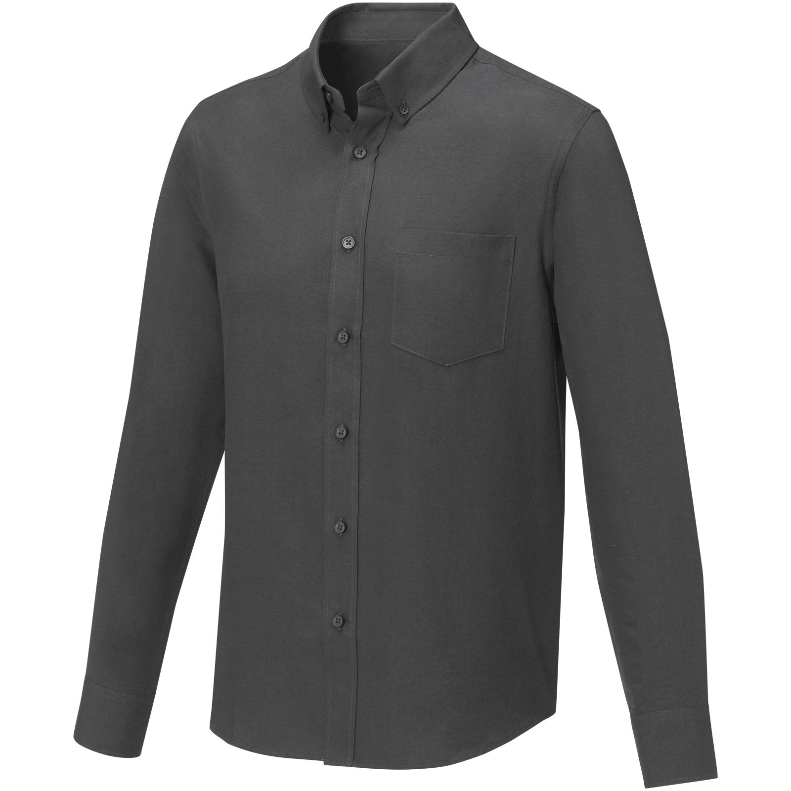 Pollux 130 g/m² Herrenhemd mit langen Ärmeln – Storm Grey – 3XL