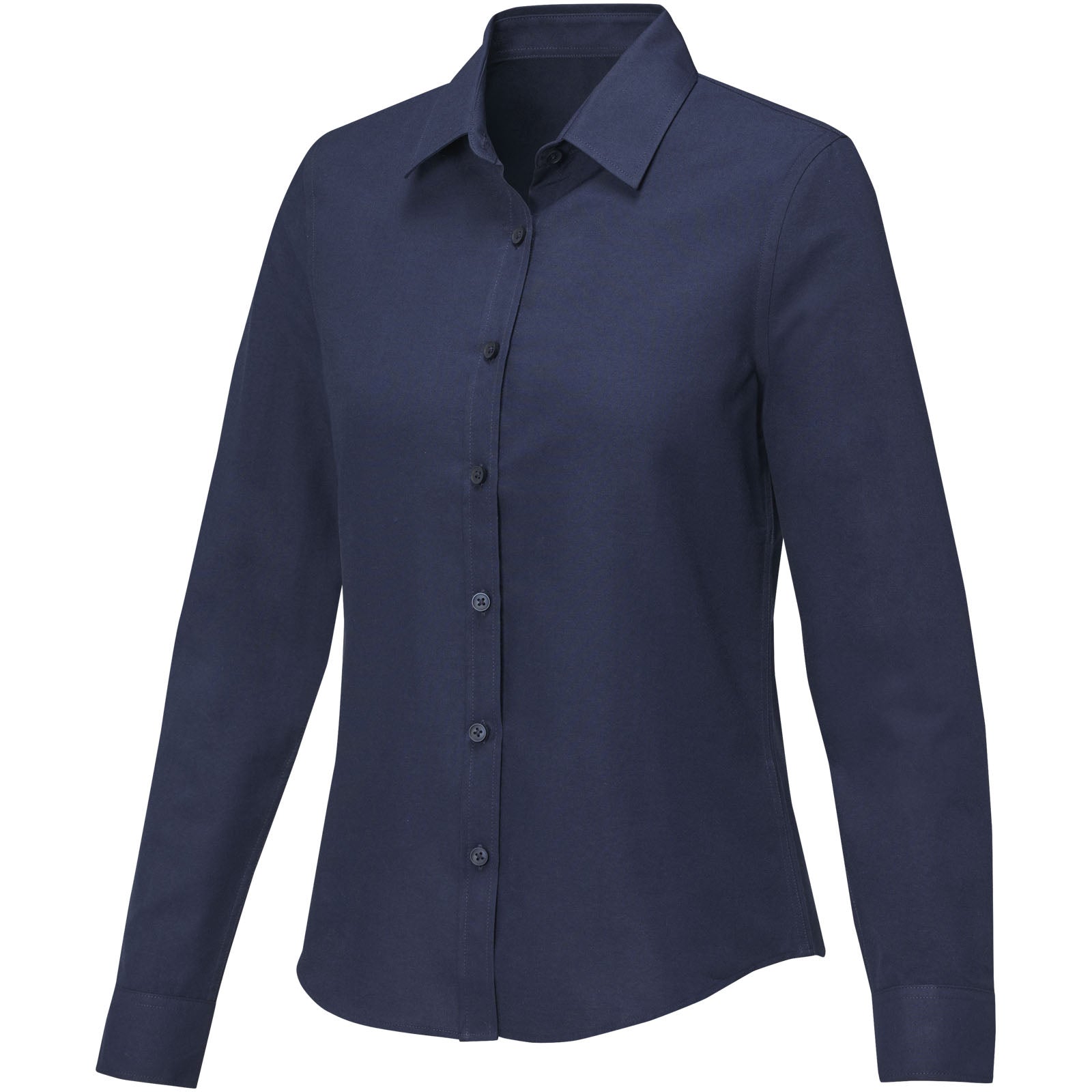 Pollux 130 g/m² Damenbluse mit langen Ärmeln – Navy – 3XL