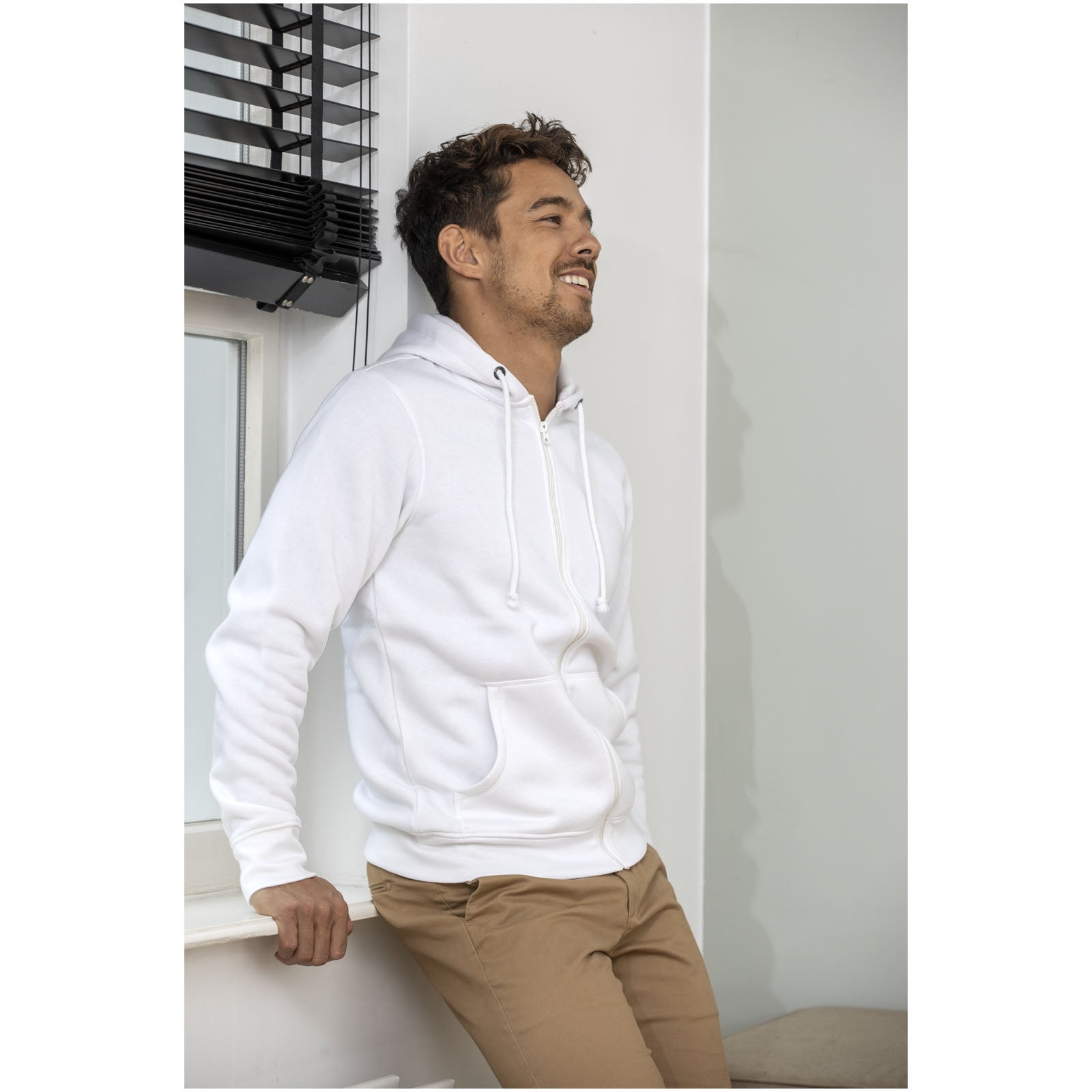Charon 240 g/m² Herren Kapuzenpullover mit Reißverschluss