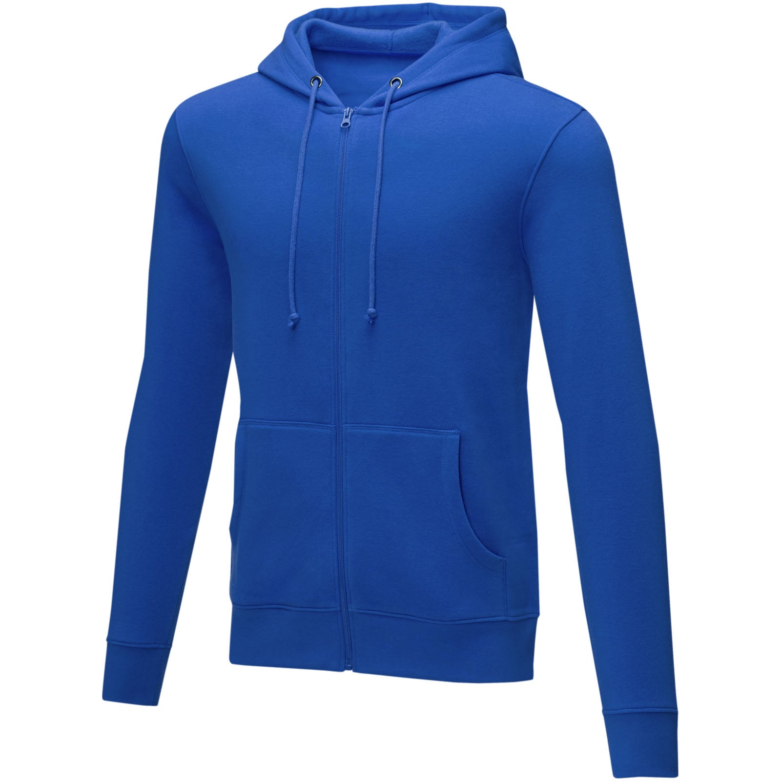 Charon 240 g/m² Herren Kapuzenpullover mit Reißverschluss – Blau – 3XL