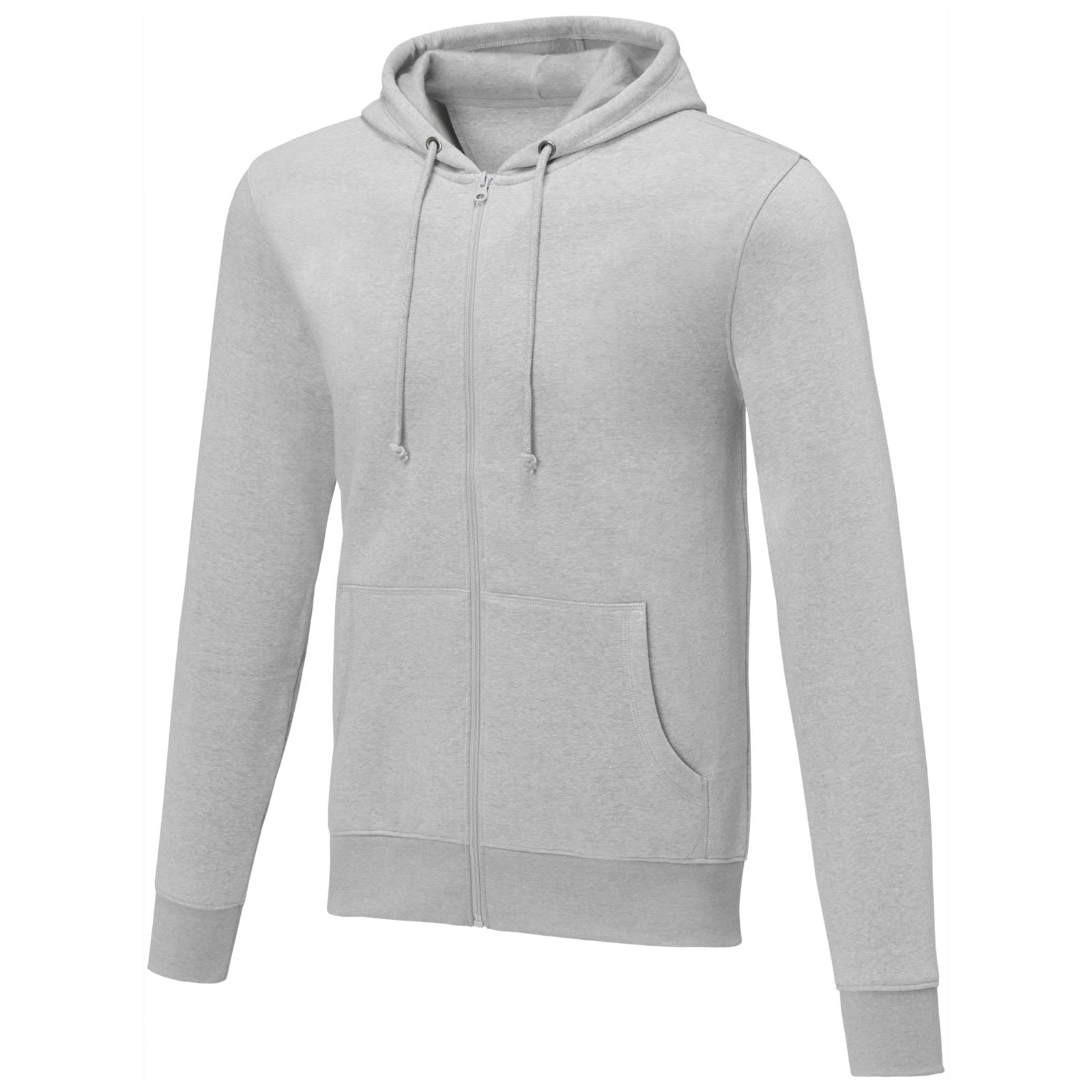Charon 240 g/m² Herren Kapuzenpullover mit Reißverschluss – Heather Grau – 3XL
