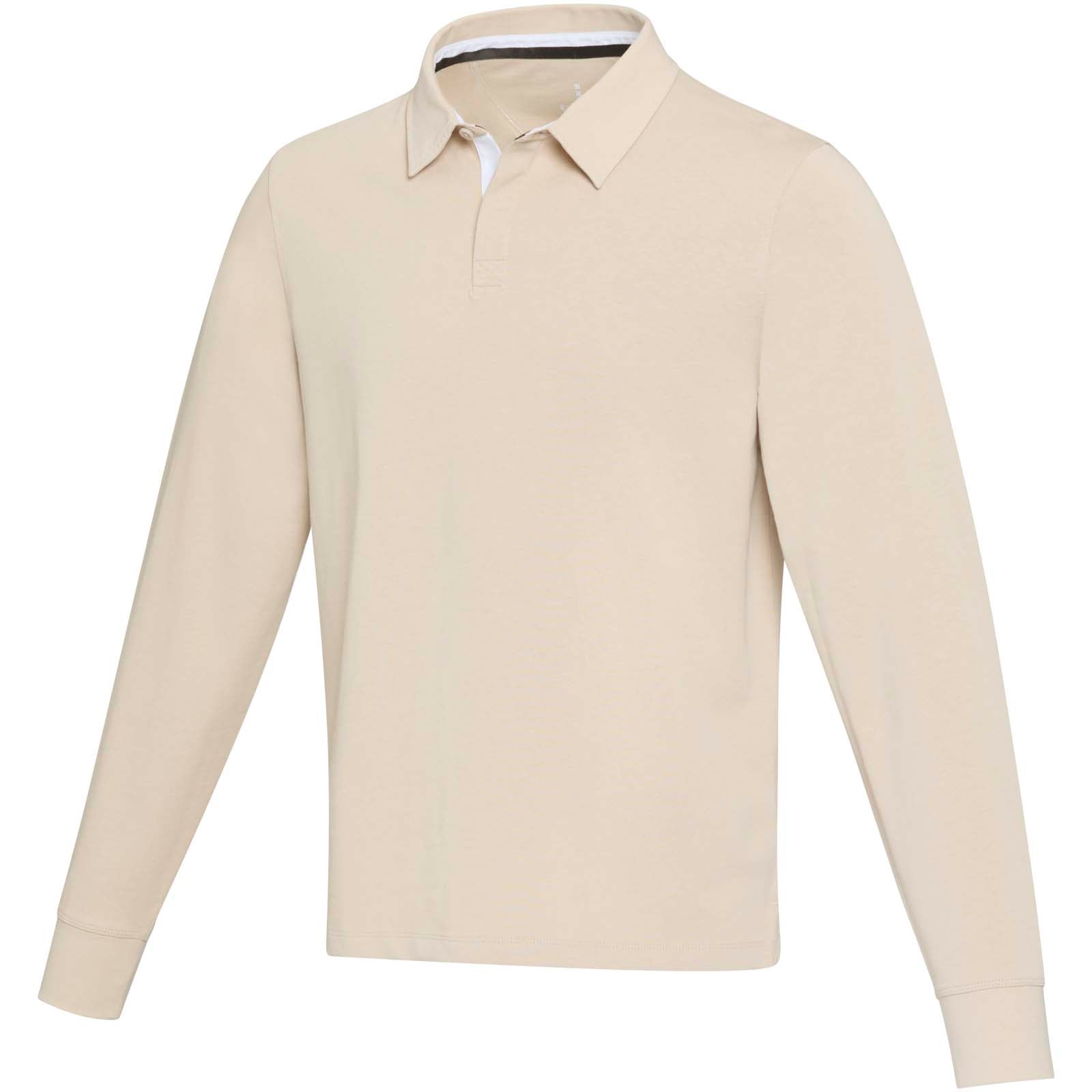 Clyde Rugby Polo Sweatshirt Unisex – Oatmeal – XXS